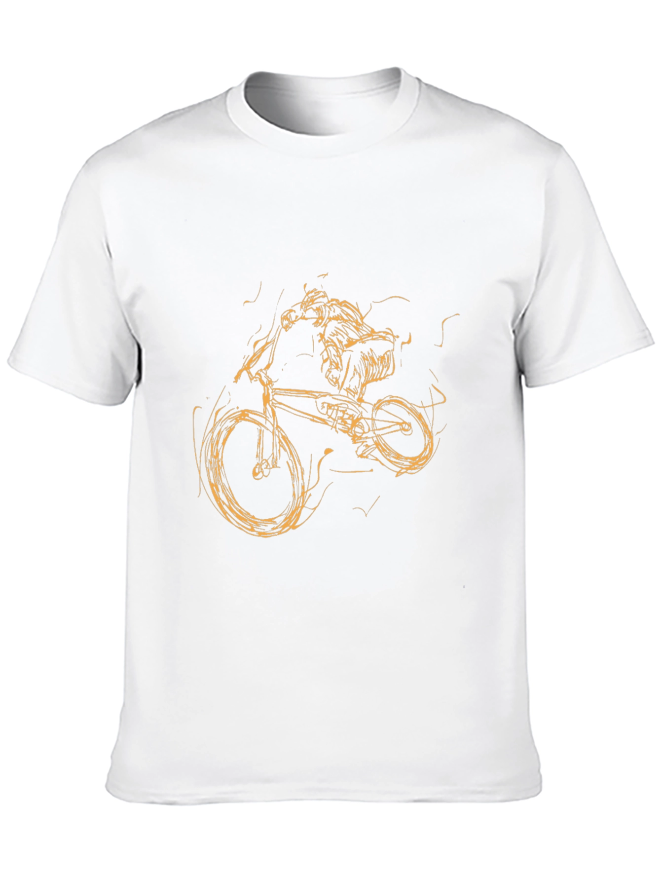 Black Mountain Bike Rider Graphic T-Shirt - Black view 10