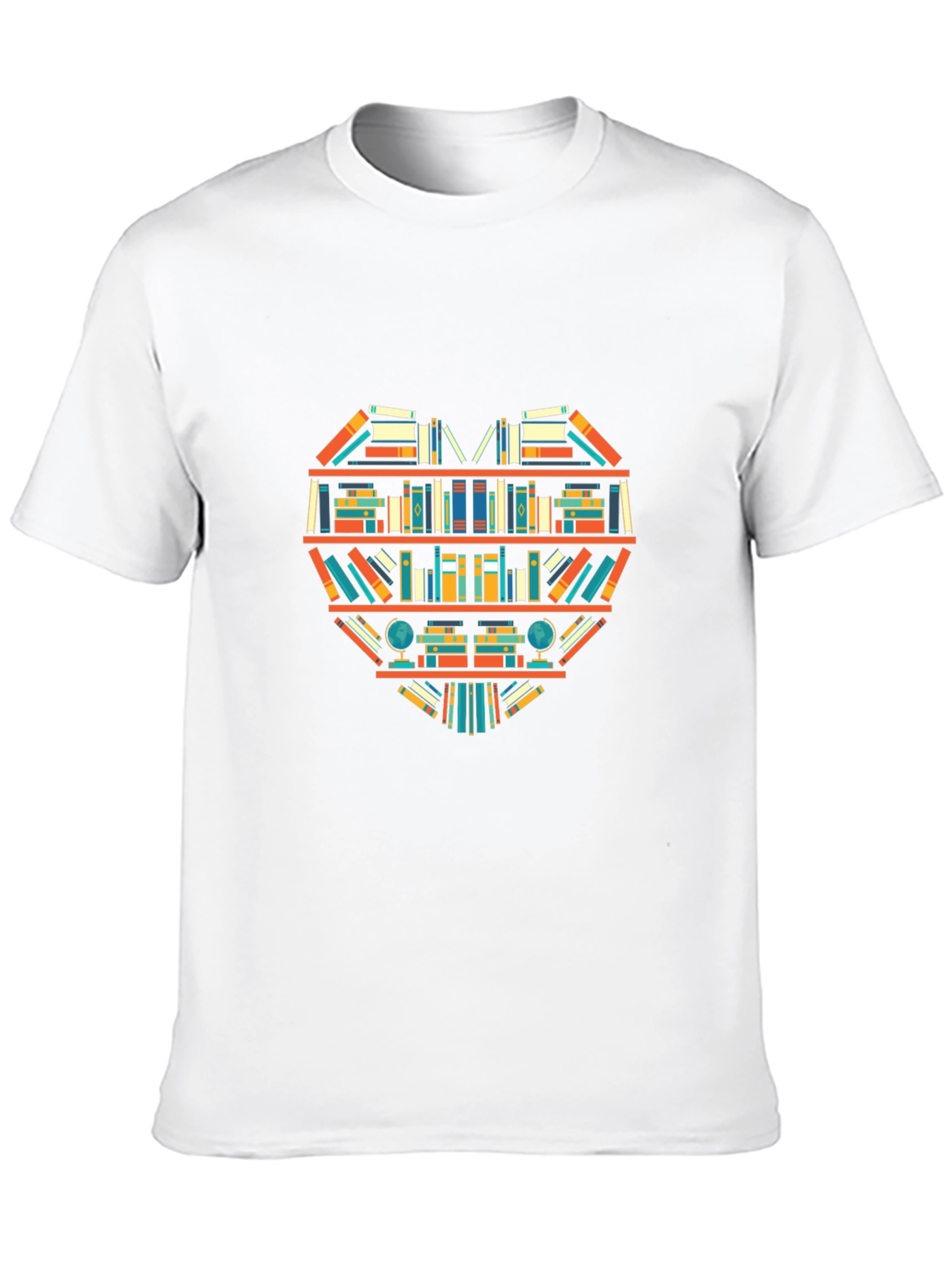 Black Book Lover Heart T-Shirt - Literary Style view 10