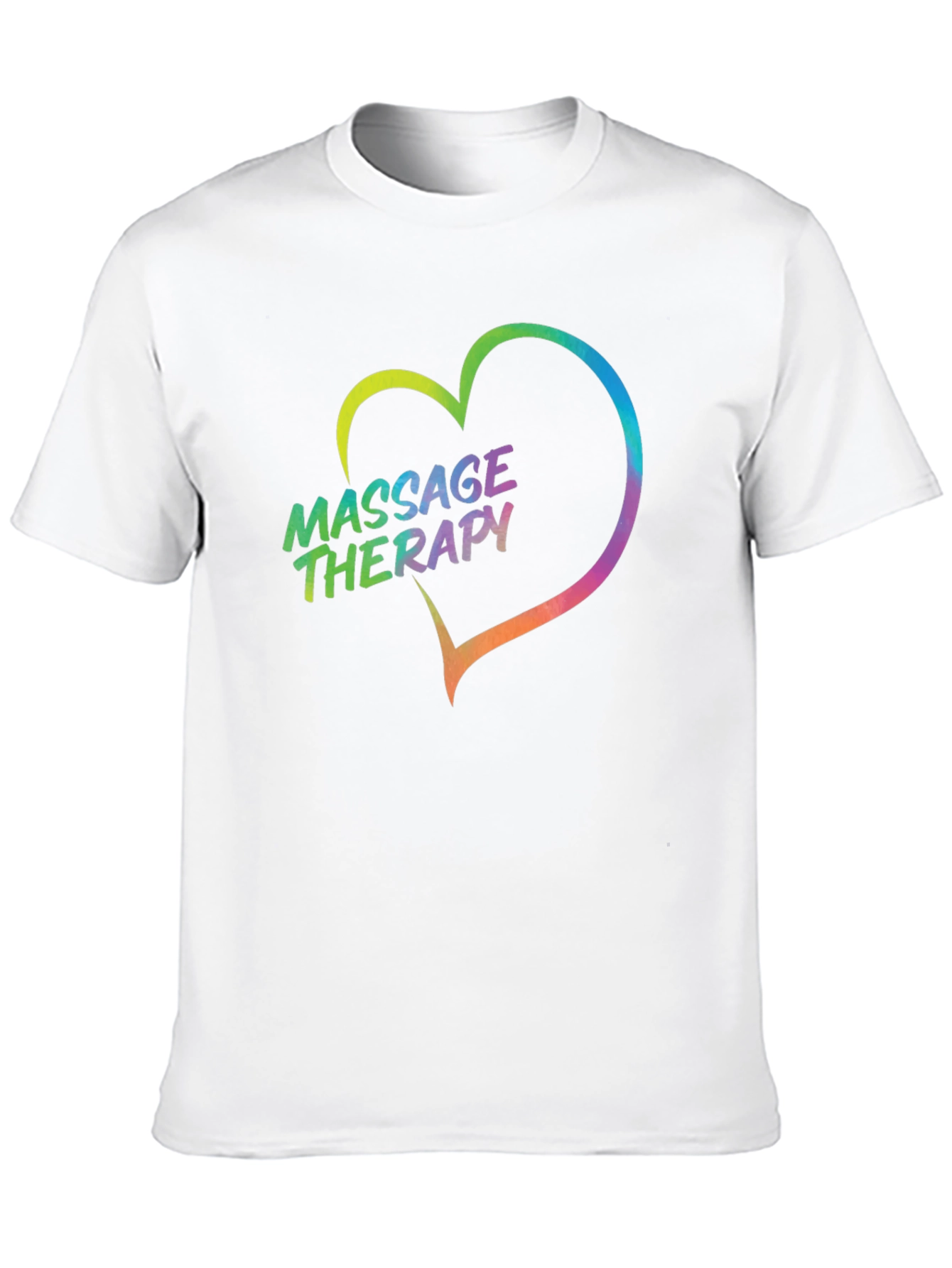 Black Massage Therapy Heart Graphic Tee - Black view 10