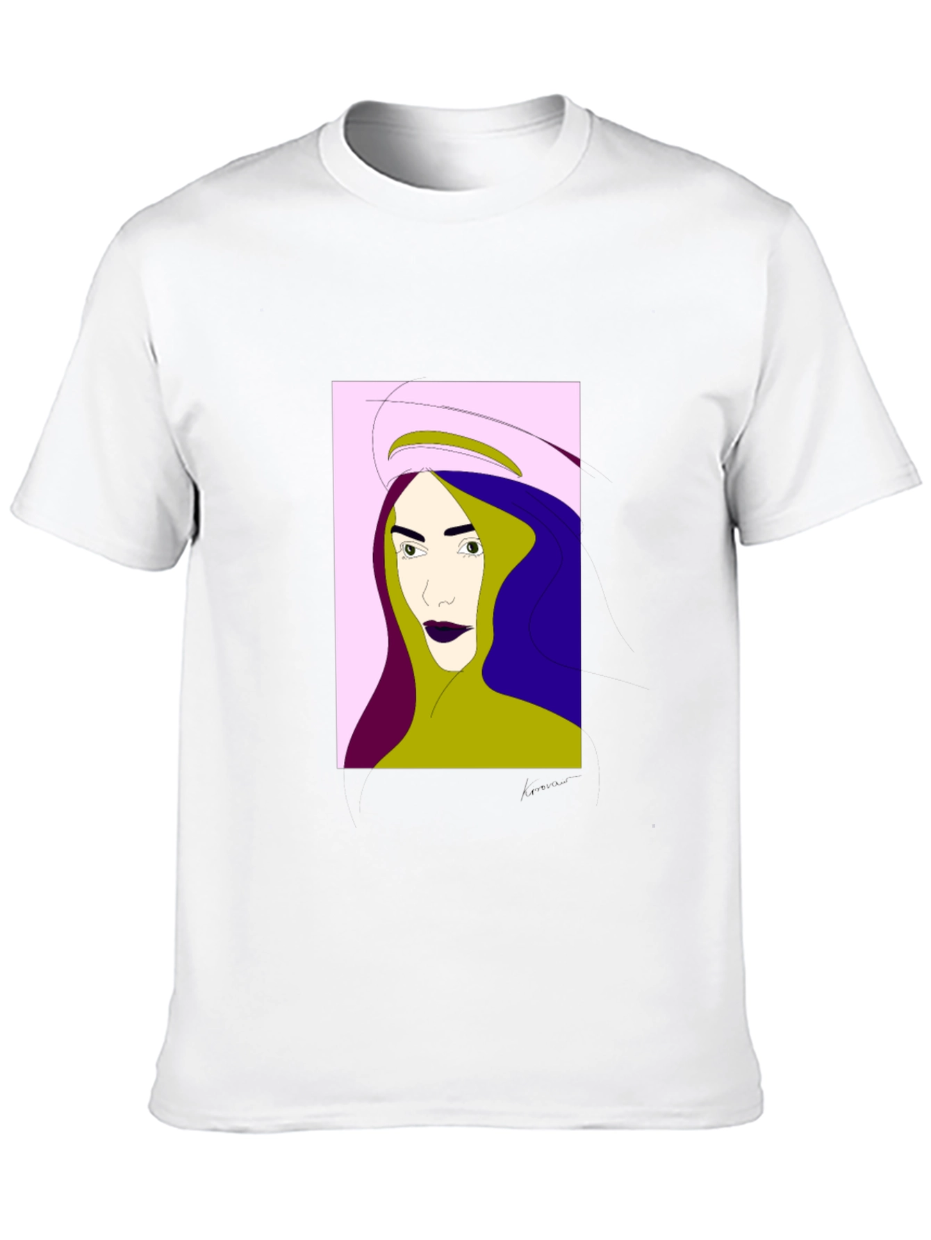 Black Modern Art Graphic Tee - Black Casual Shirt view 10