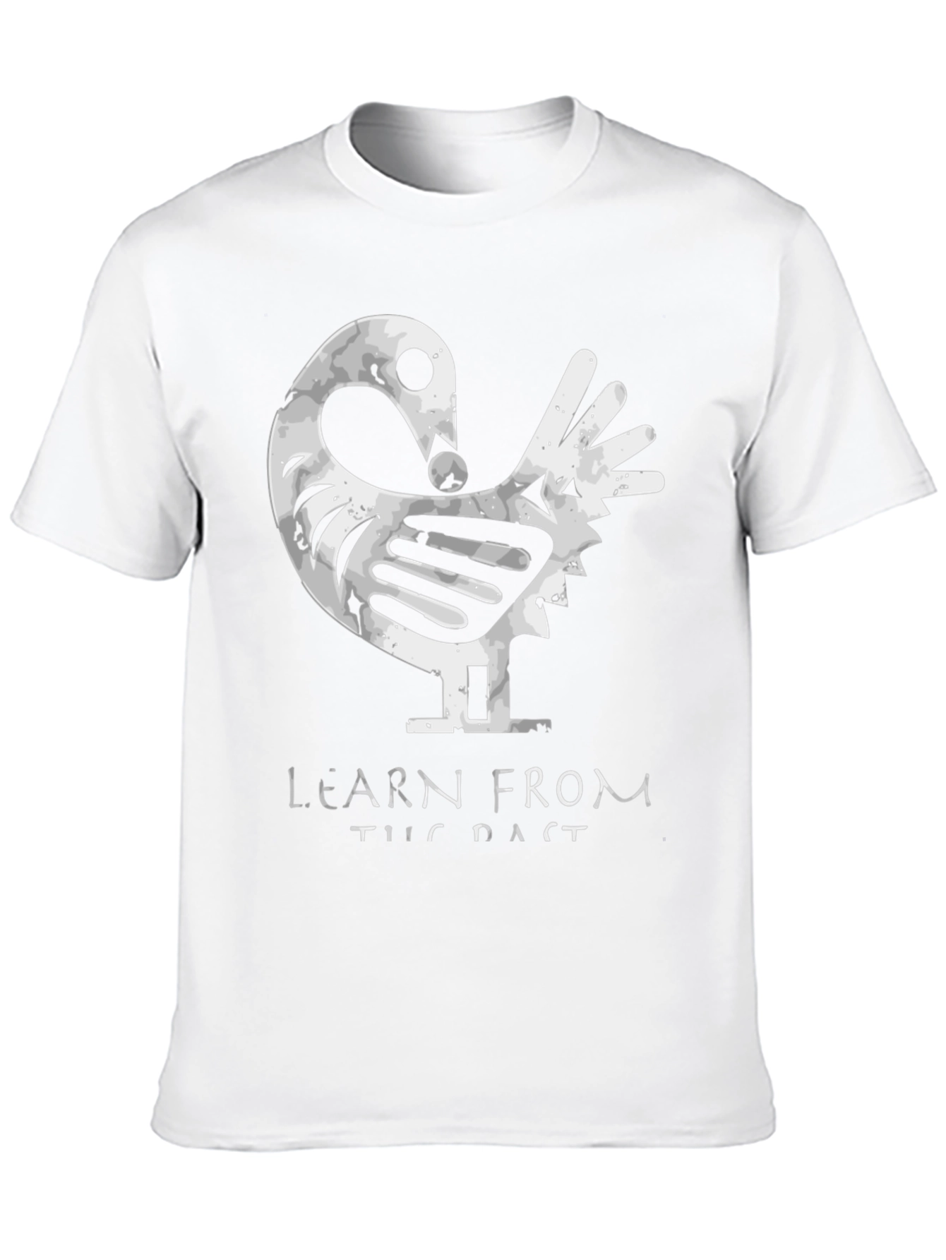 Black Adinkra Inspired T-Shirt - Learn From The Past view 10