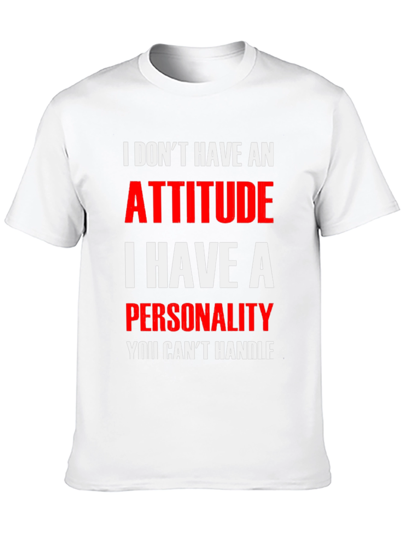 Black Attitude Personality Men's Graphic T-Shirt view 10