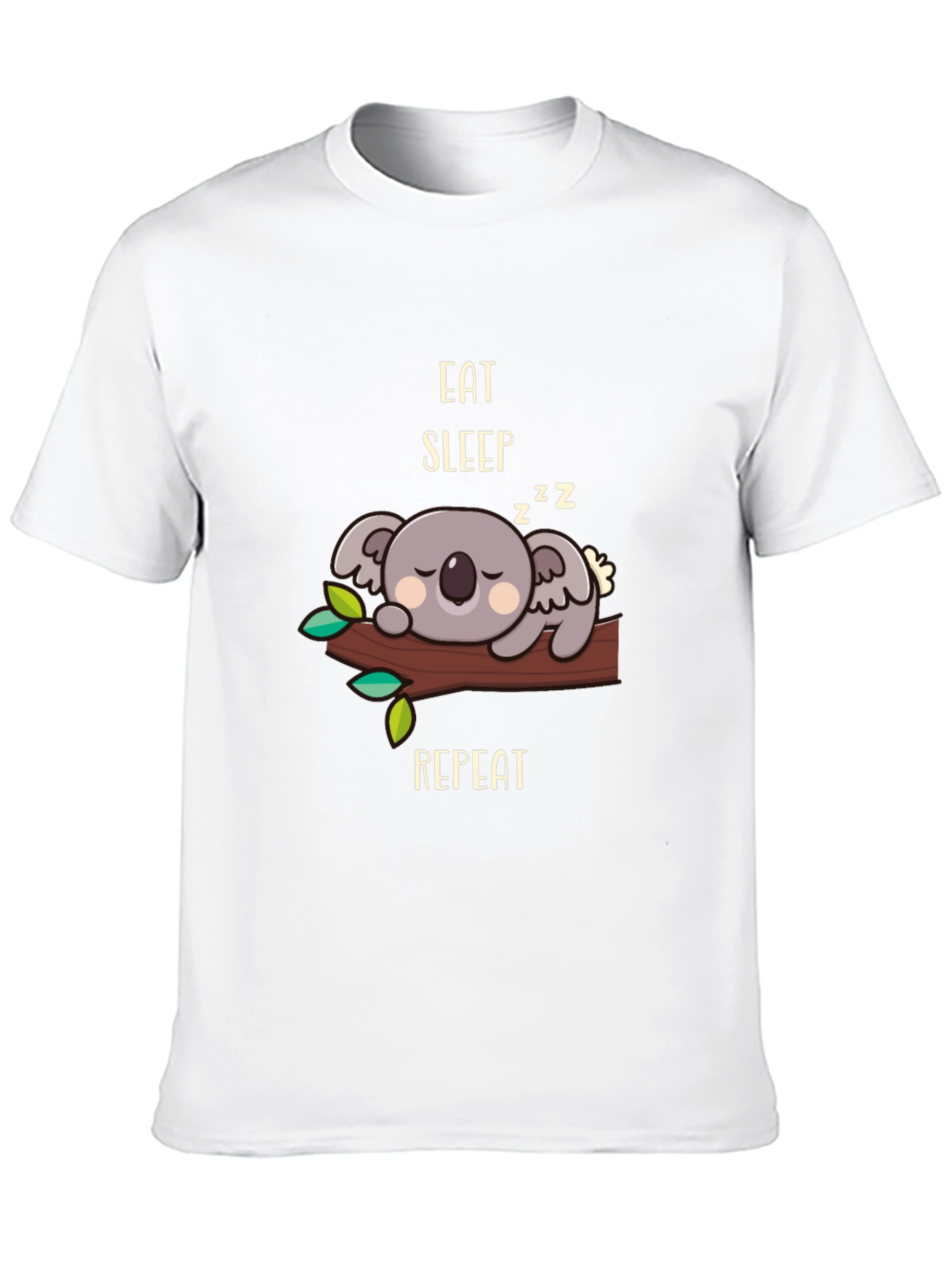 Black Eat Sleep Repeat Koala T-Shirt - Cute & Comfy view 10
