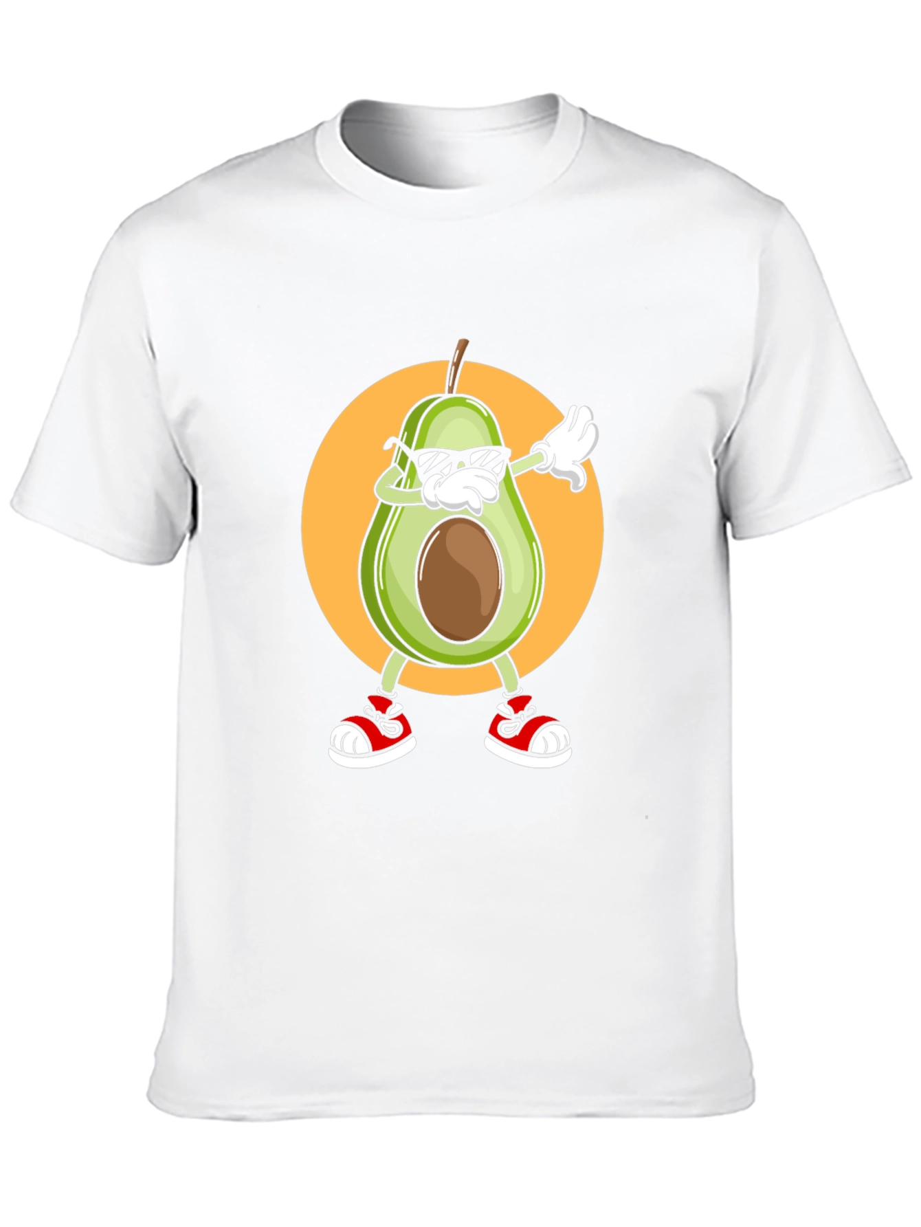 Black Dabbing Avocado Graphic T-Shirt - Trendy Fruit Tee view 10