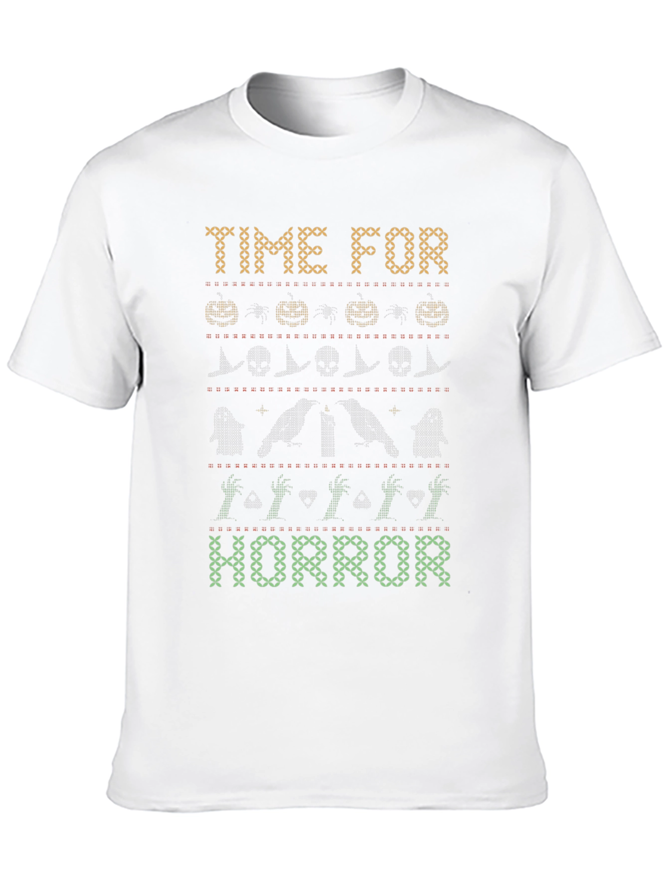Black Time for Horror Halloween Graphic Tee view 10