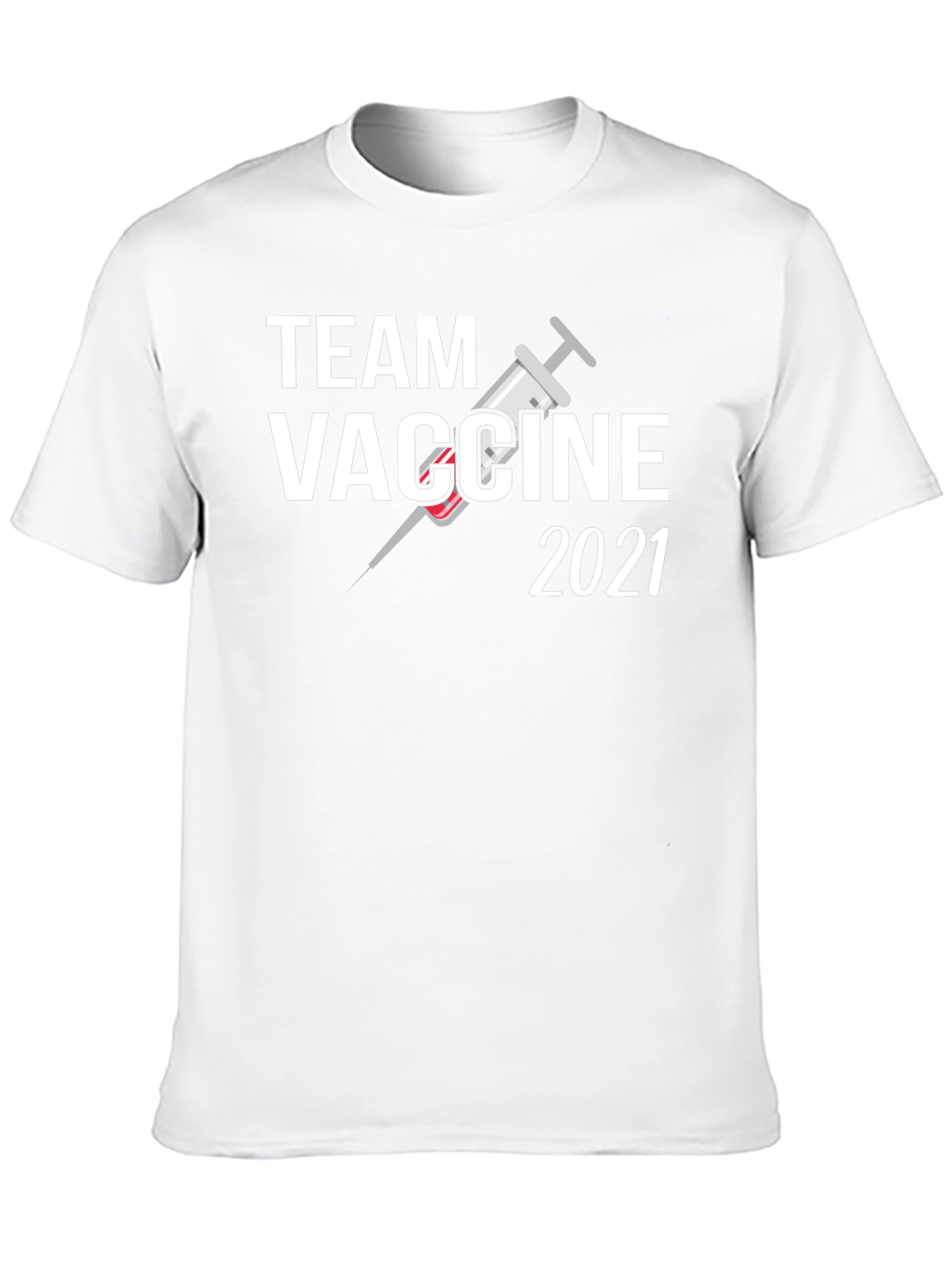 Black Team Vaccine 2021 Black T-Shirt view 10