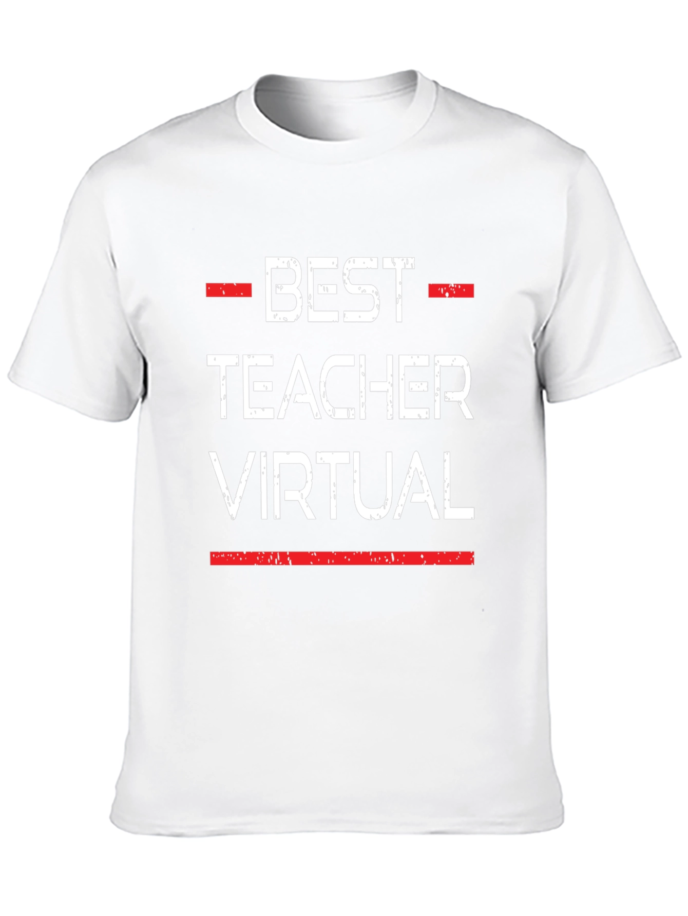 Black Best Teacher Virtual T-Shirt view 10