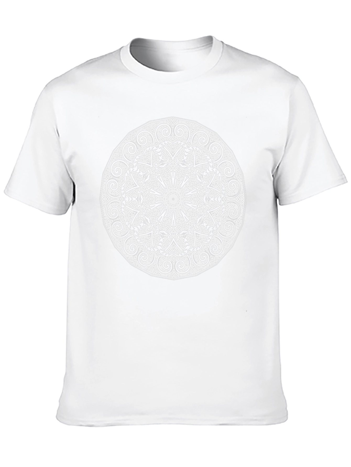 Black Mandala Graphic Tee - Stylish & Unique Black T-Shirt view 10
