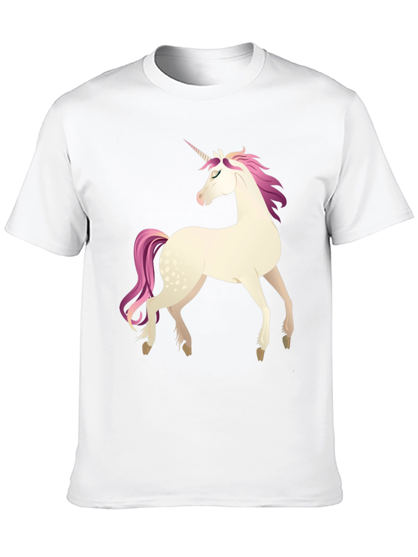 Black Unicorn Graphic Tee - Black Cotton Blend Shirt view 10