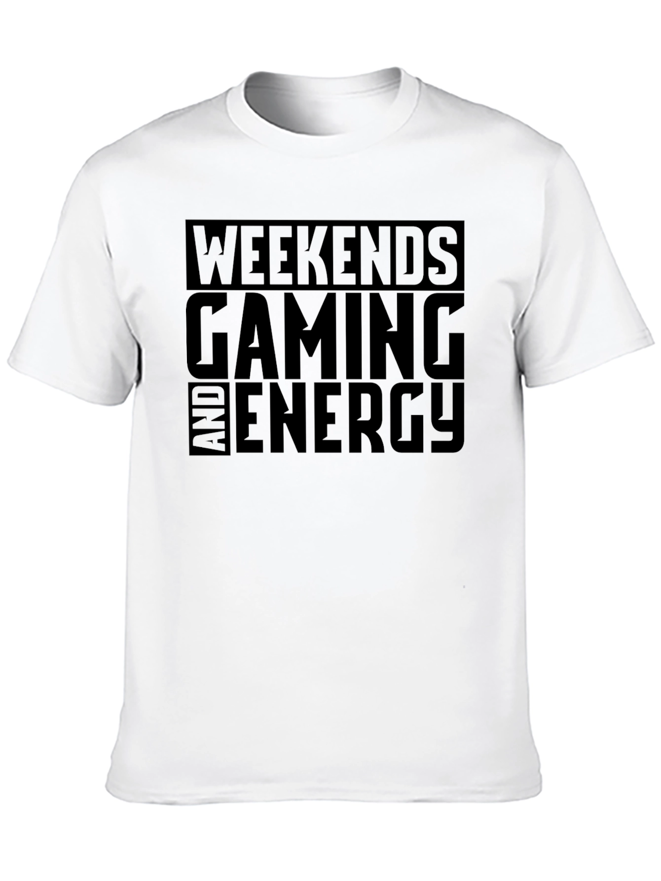 Weekends Gaming Energy Black Graphic Tee - 10