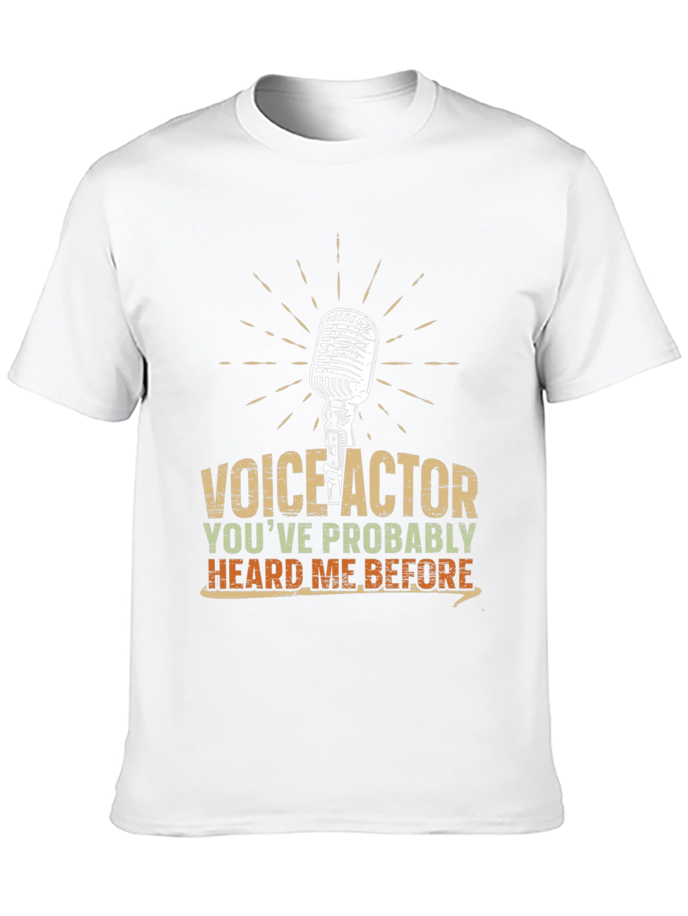 Black Voice Actor T-Shirt - Heard Me Before Funny Tee view 10