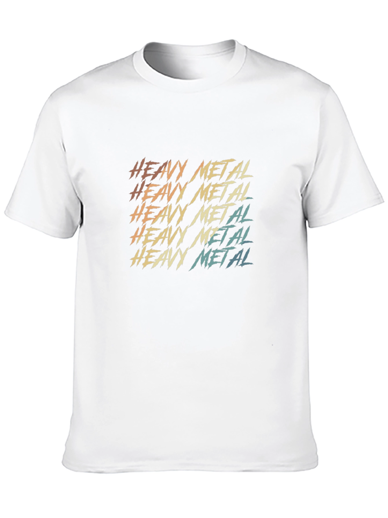 Black Heavy Metal Retro T-Shirt view 10