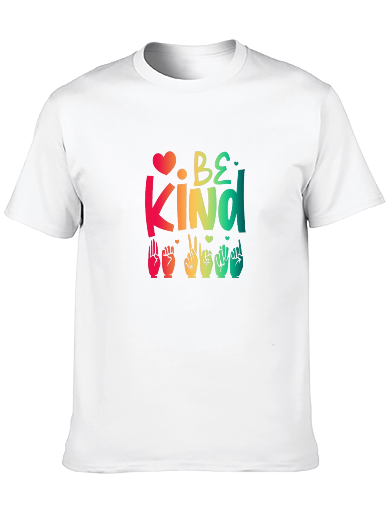 Black Be Kind Sign Language Graphic Tee view 10