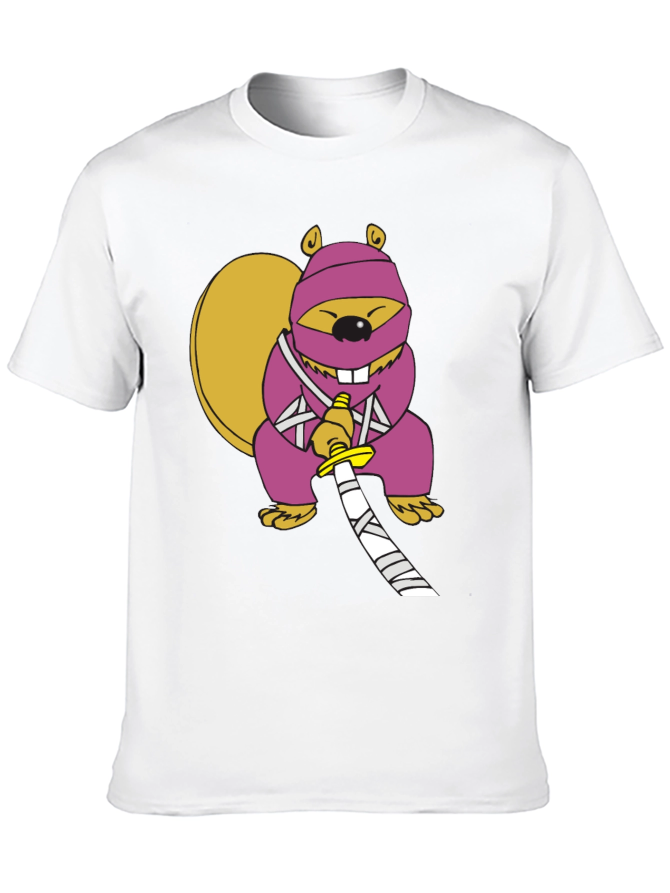 Black Ninja Squirrel Graphic Tee view 10