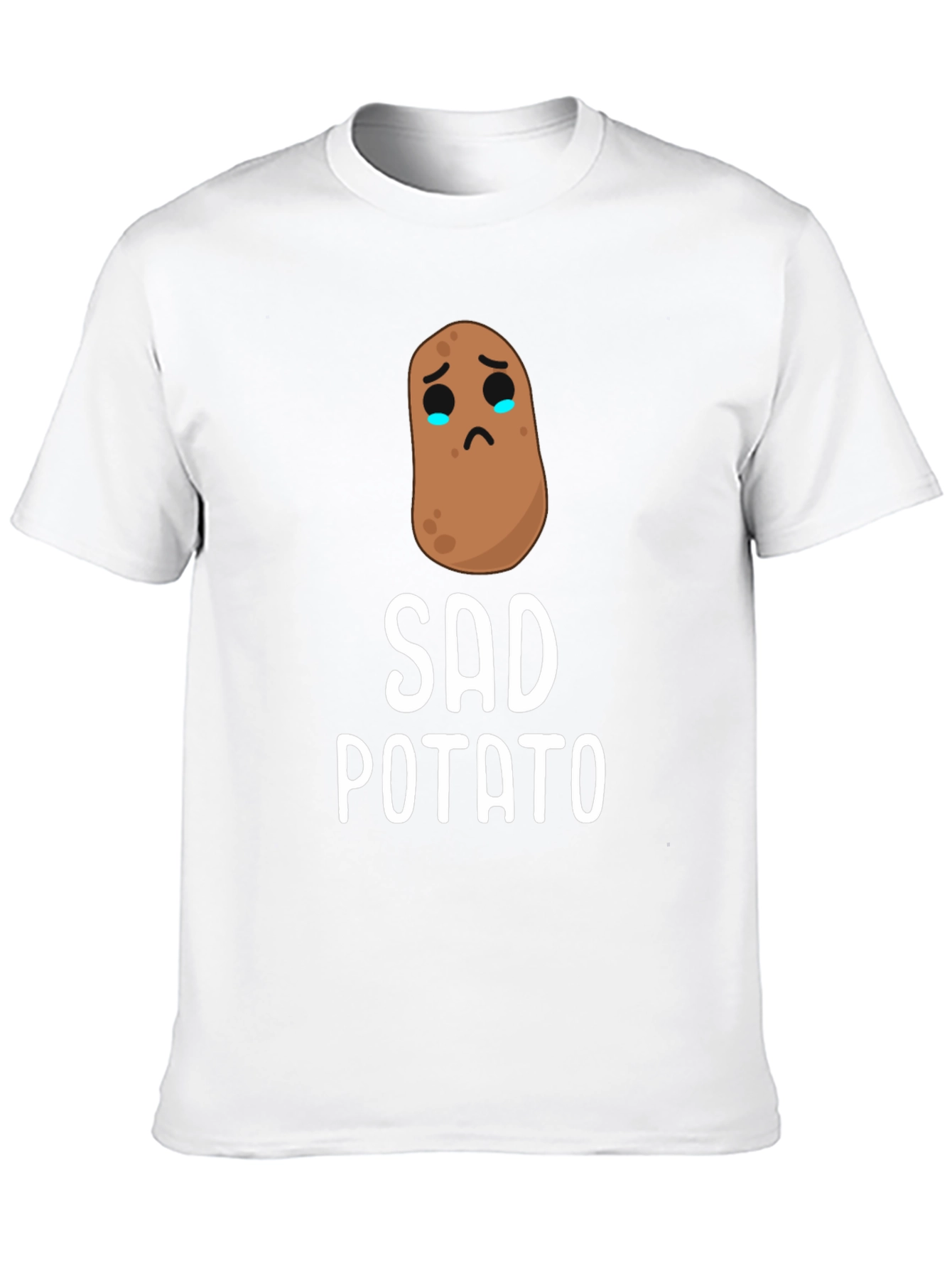 Black Sad Potato Graphic T-Shirt - Unisex Cotton Tee view 10