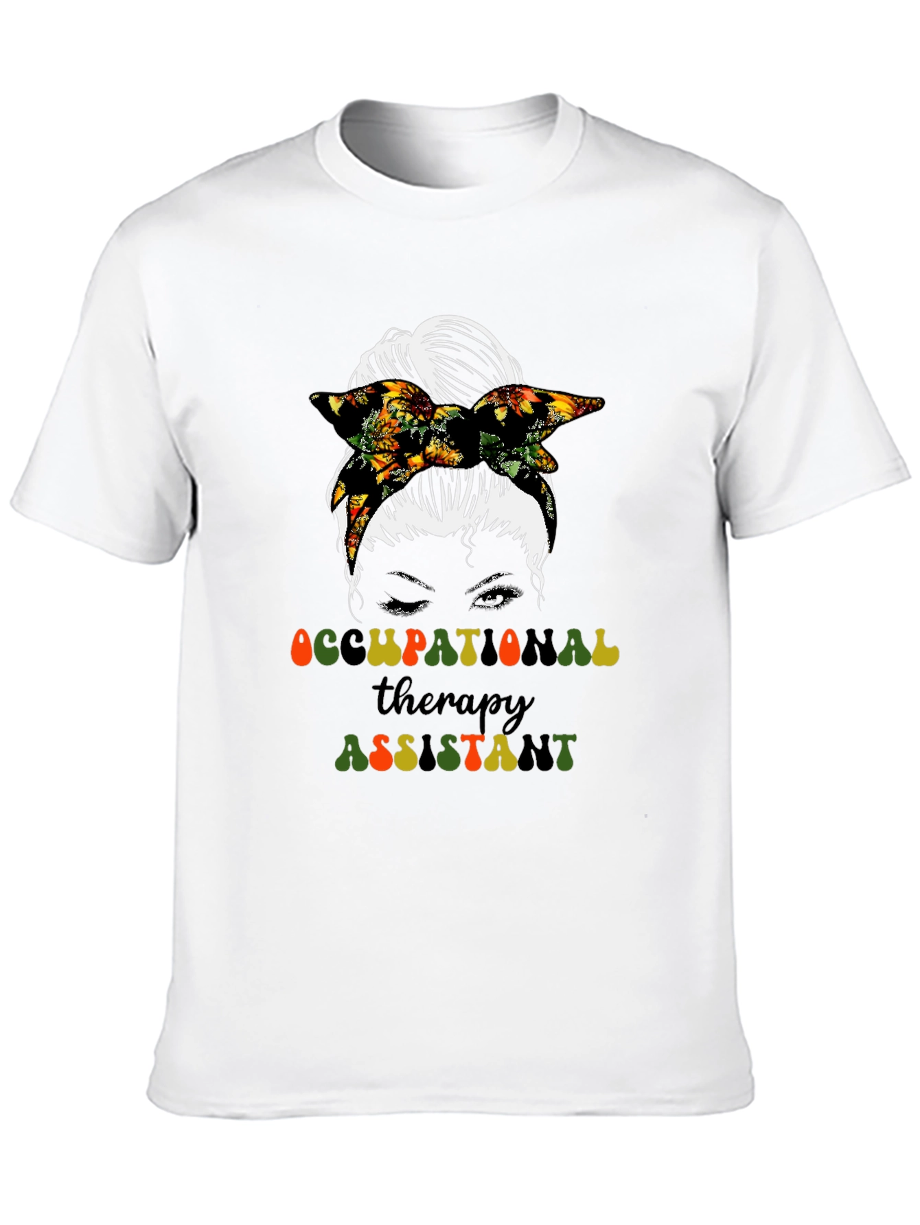 Black Occupational Therapy Assistant T-Shirt view 10