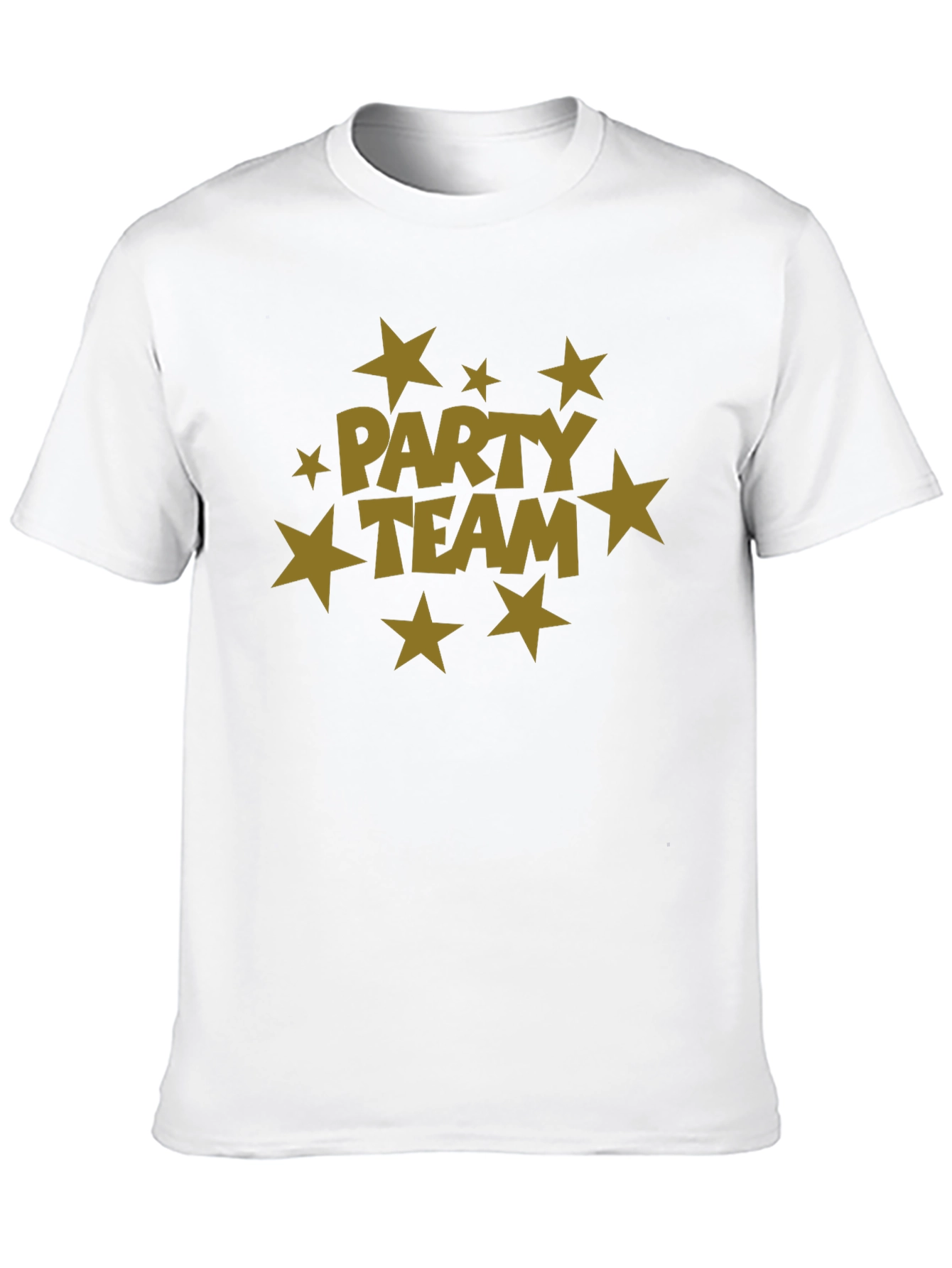 Black Party Team Graphic Print Black T-Shirt view 10