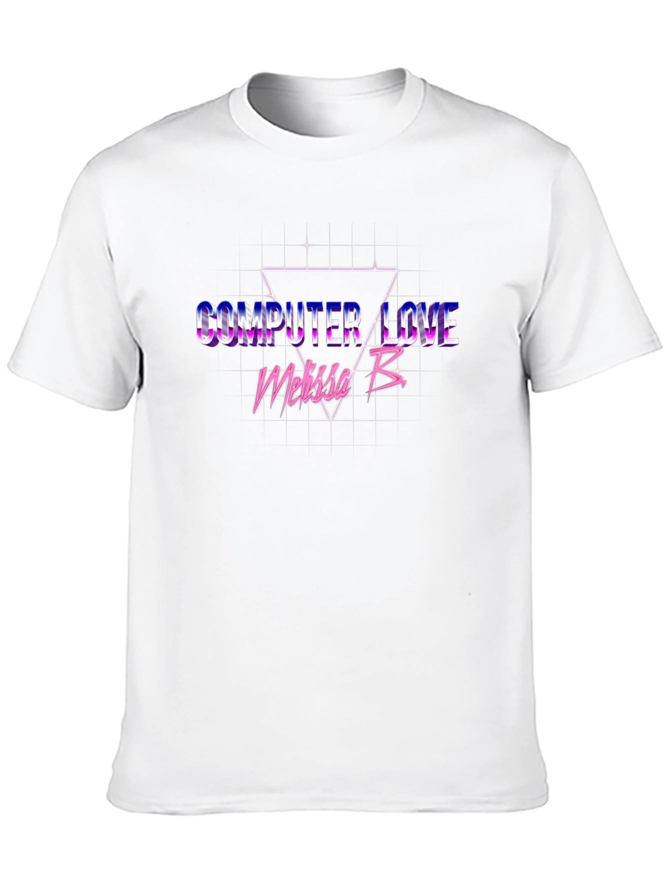 Black Computer Love Retro T-Shirt view 10