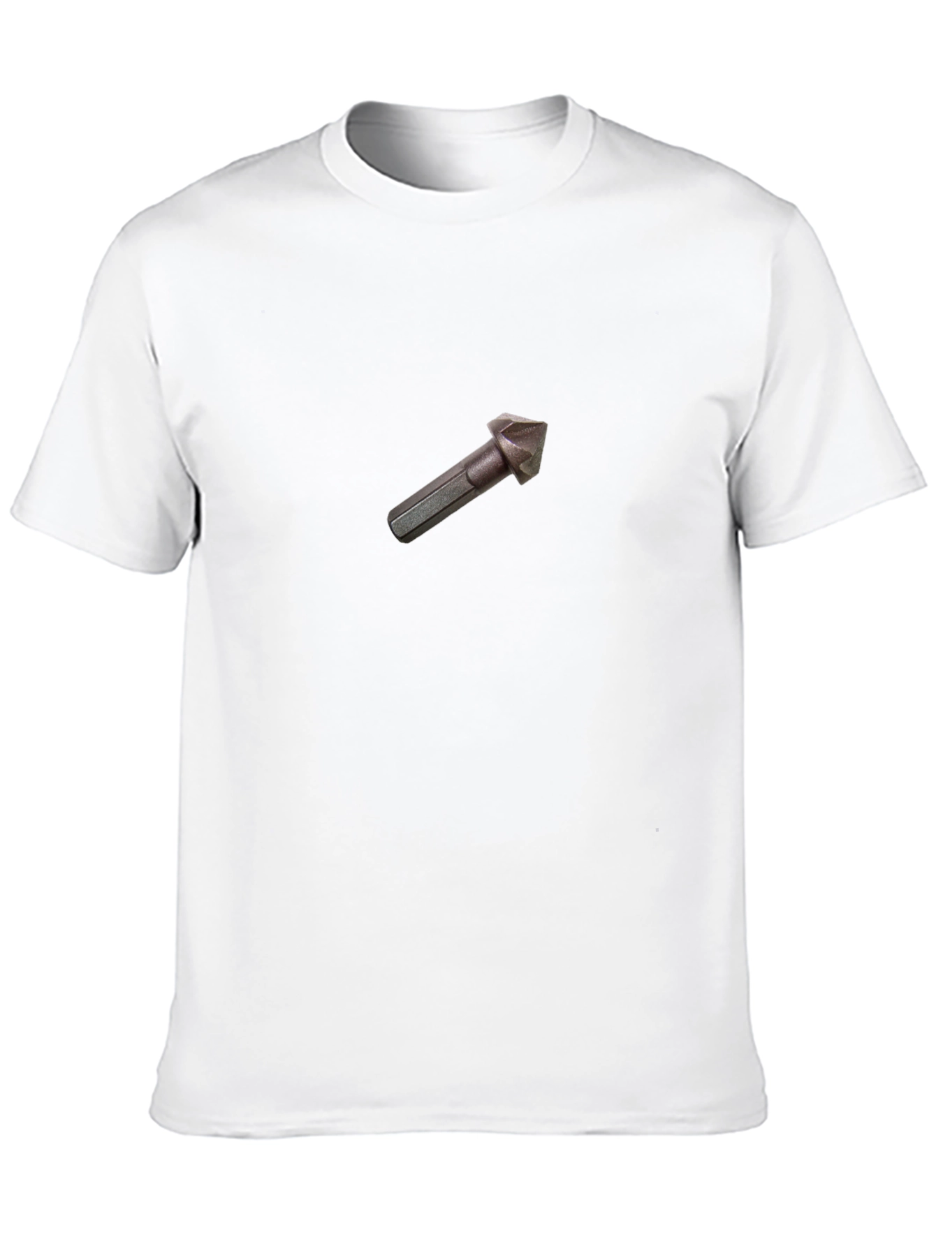 Black Black Tee Shirt - Drill Bit Design view 10