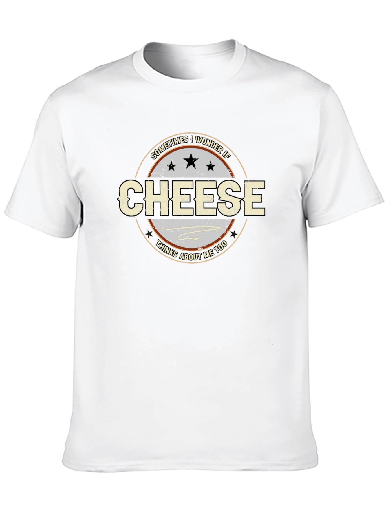 Black Cheese Lover T-Shirt - Funny Graphic Tee view 10