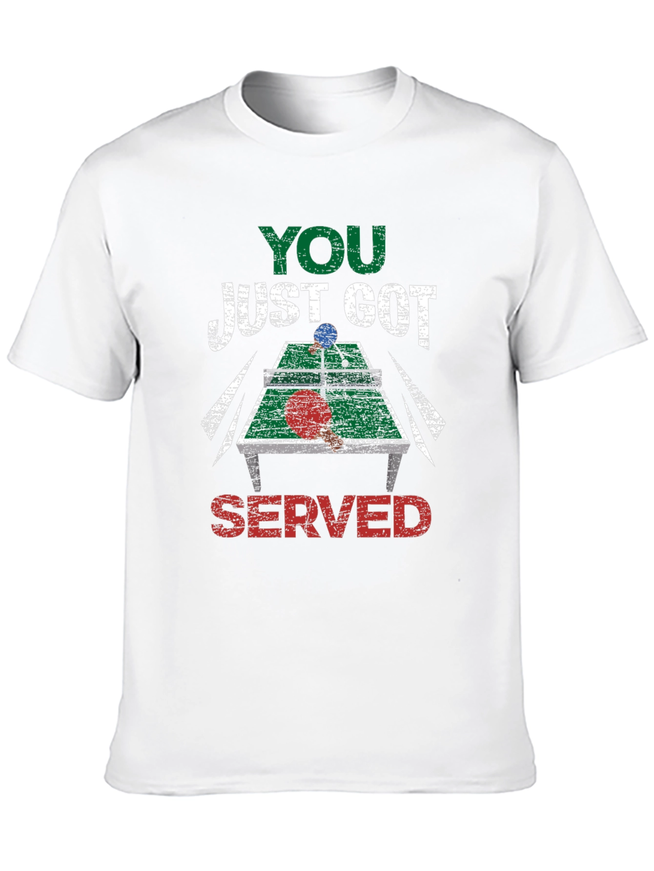 Black You Just Got Served Ping Pong T-Shirt view 10