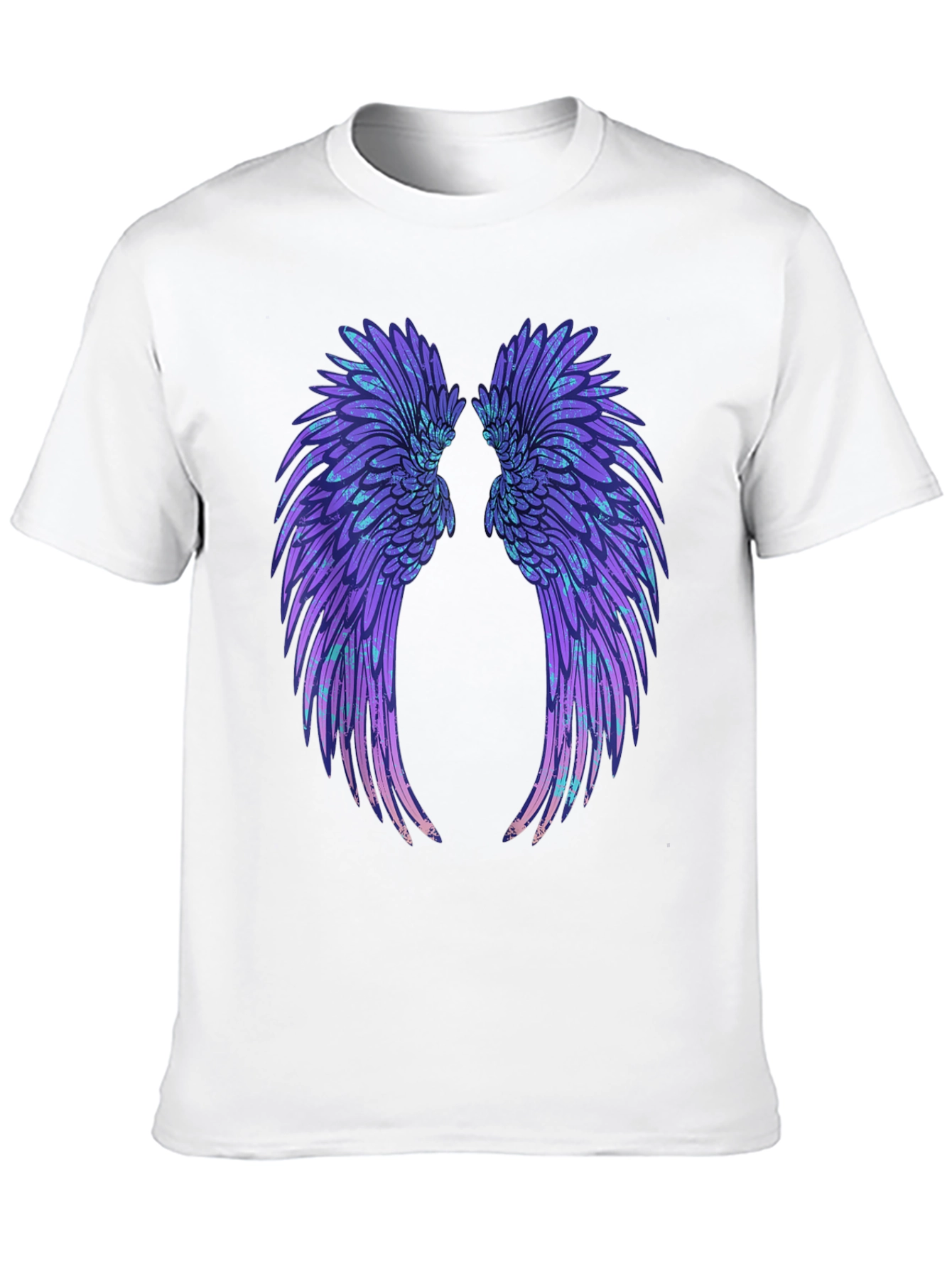 Black Angel Wings Graphic Black T-Shirt view 10