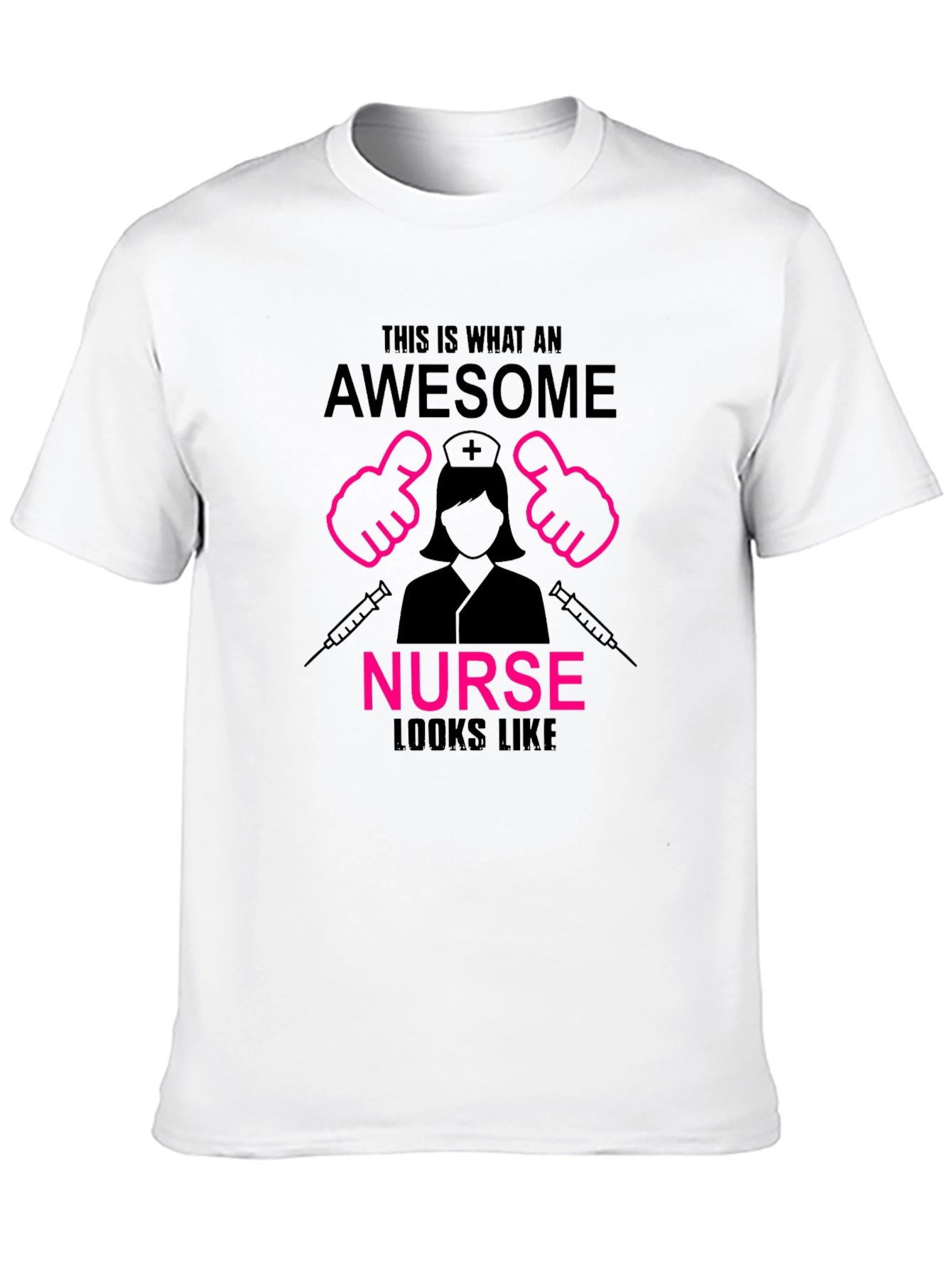 Black Awesome Nurse T-Shirt - Perfect Gift for Nurses view 10