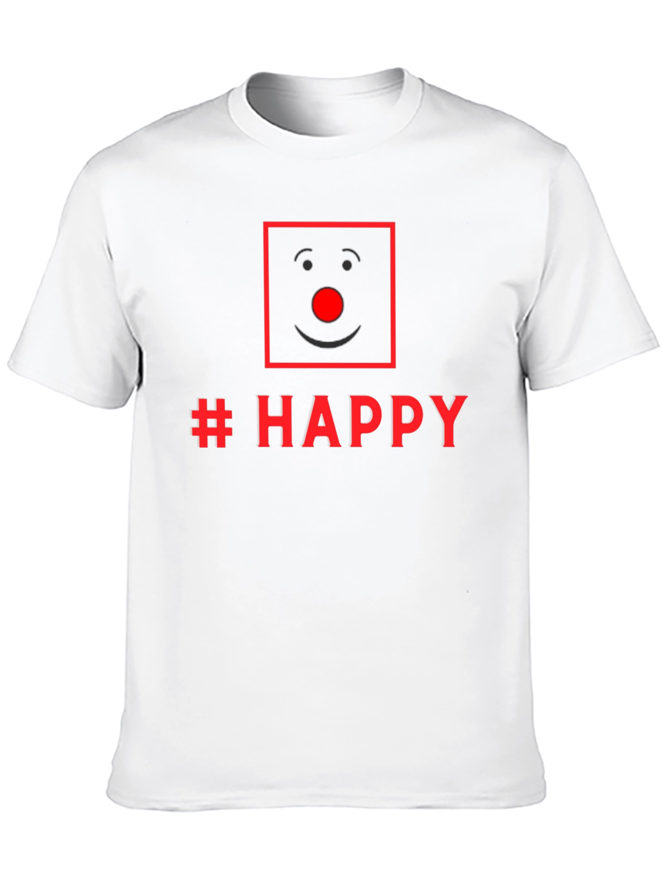 Black Happy Clown Face Graphic Tee - Unisex Black T-Shirt view 10