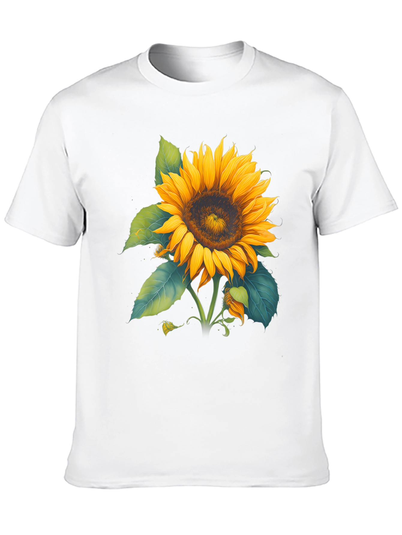 Black Sunflower Graphic Black T-Shirt view 10