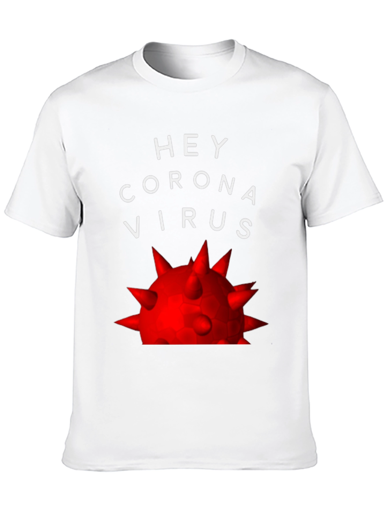 Black Hey Coronavirus T-Shirt - Bold Graphic Tee view 10
