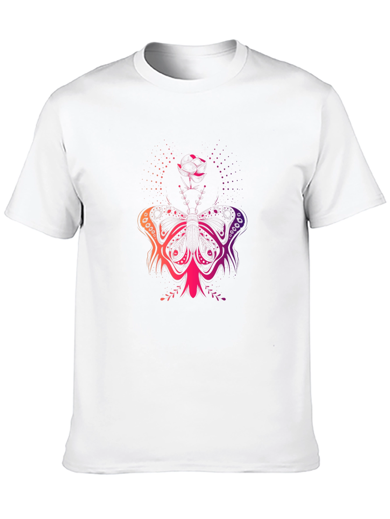 Black Butterfly Gradient T-Shirt - Black view 10