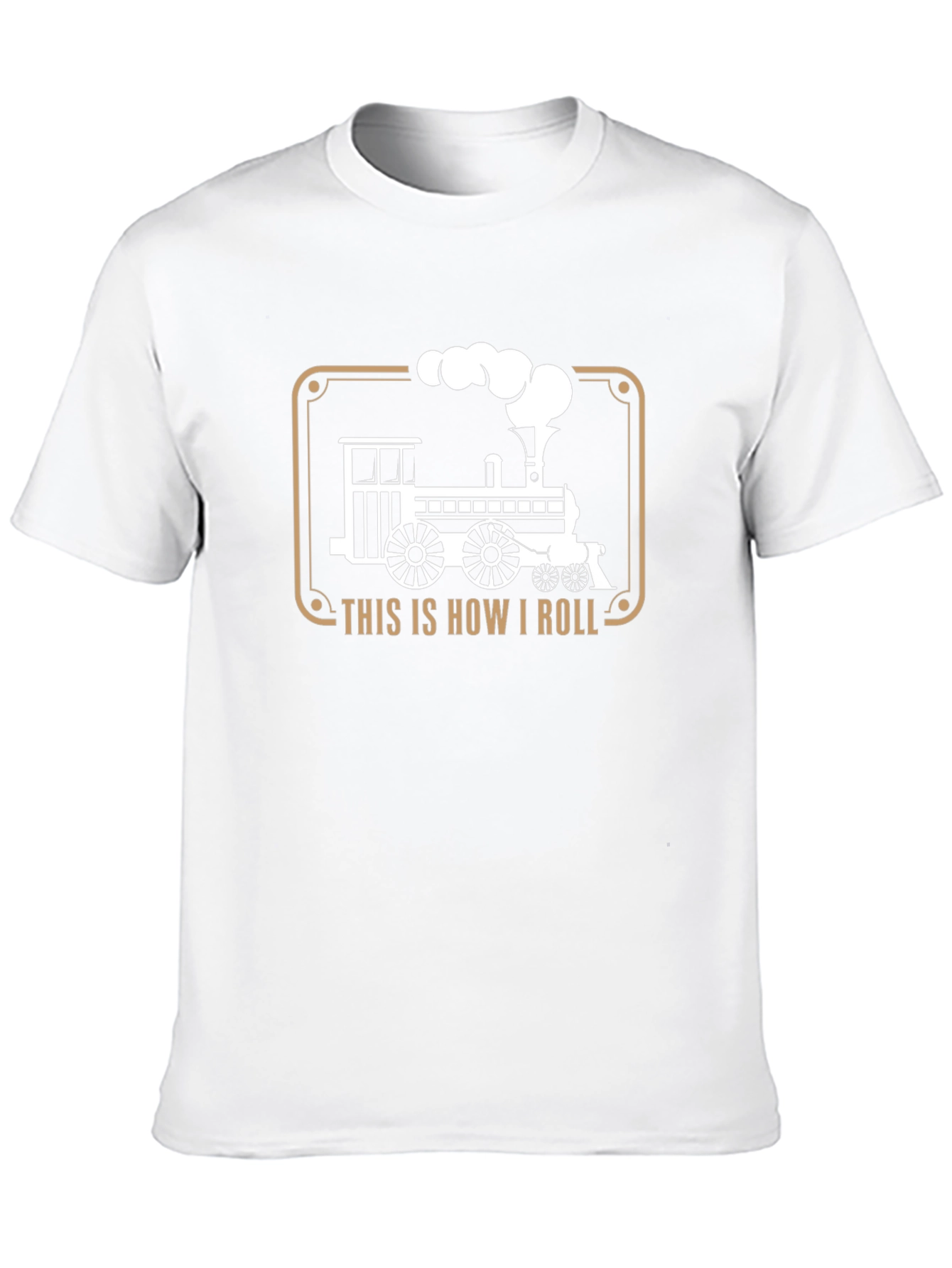 Black This is How I Roll Steam Train T-Shirt view 10