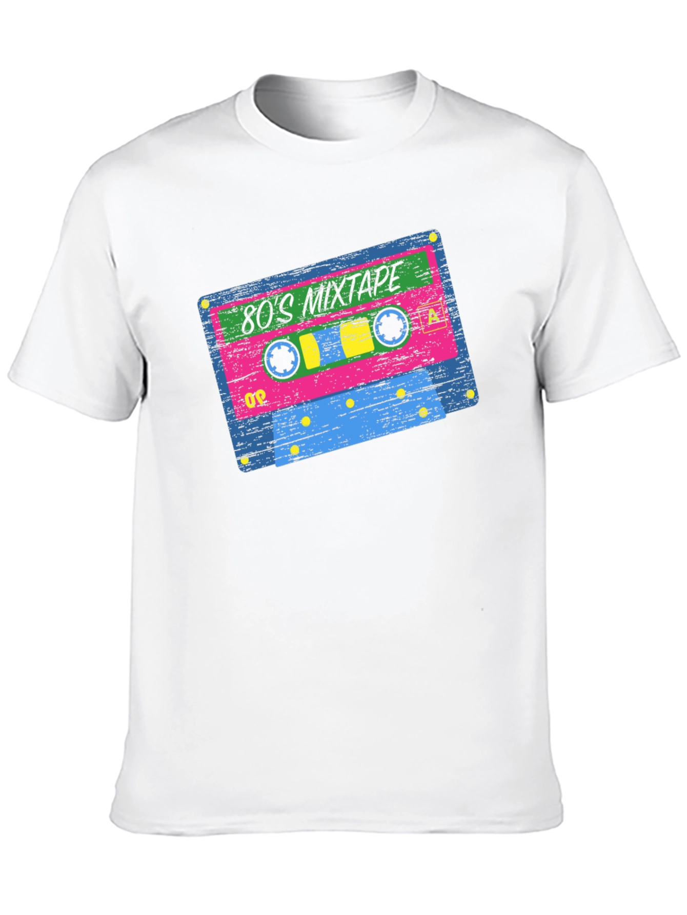 Black 80's Mixtape Retro Graphic T-Shirt view 10