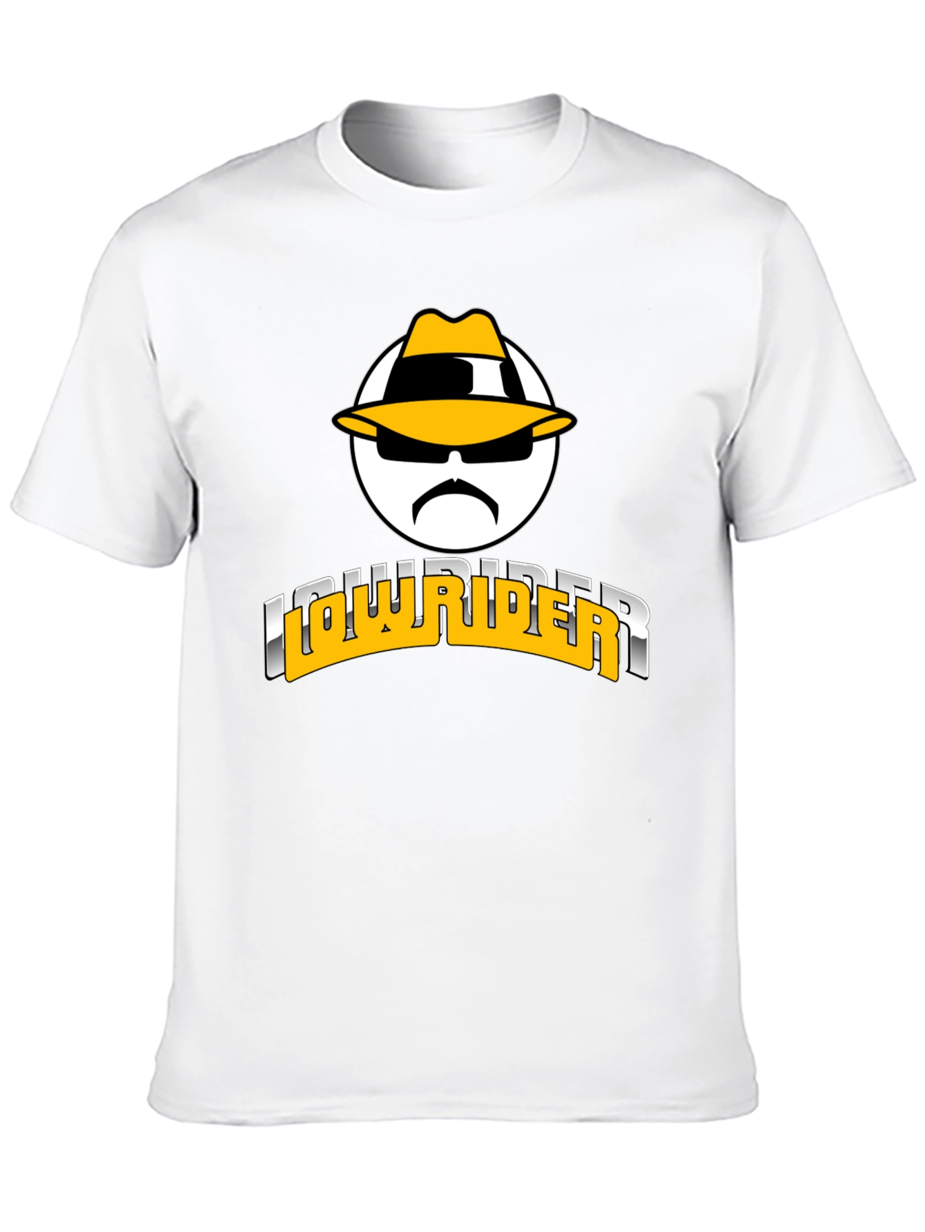 Black Lowrider T-Shirt - Black Tee with Graphic Design view 10