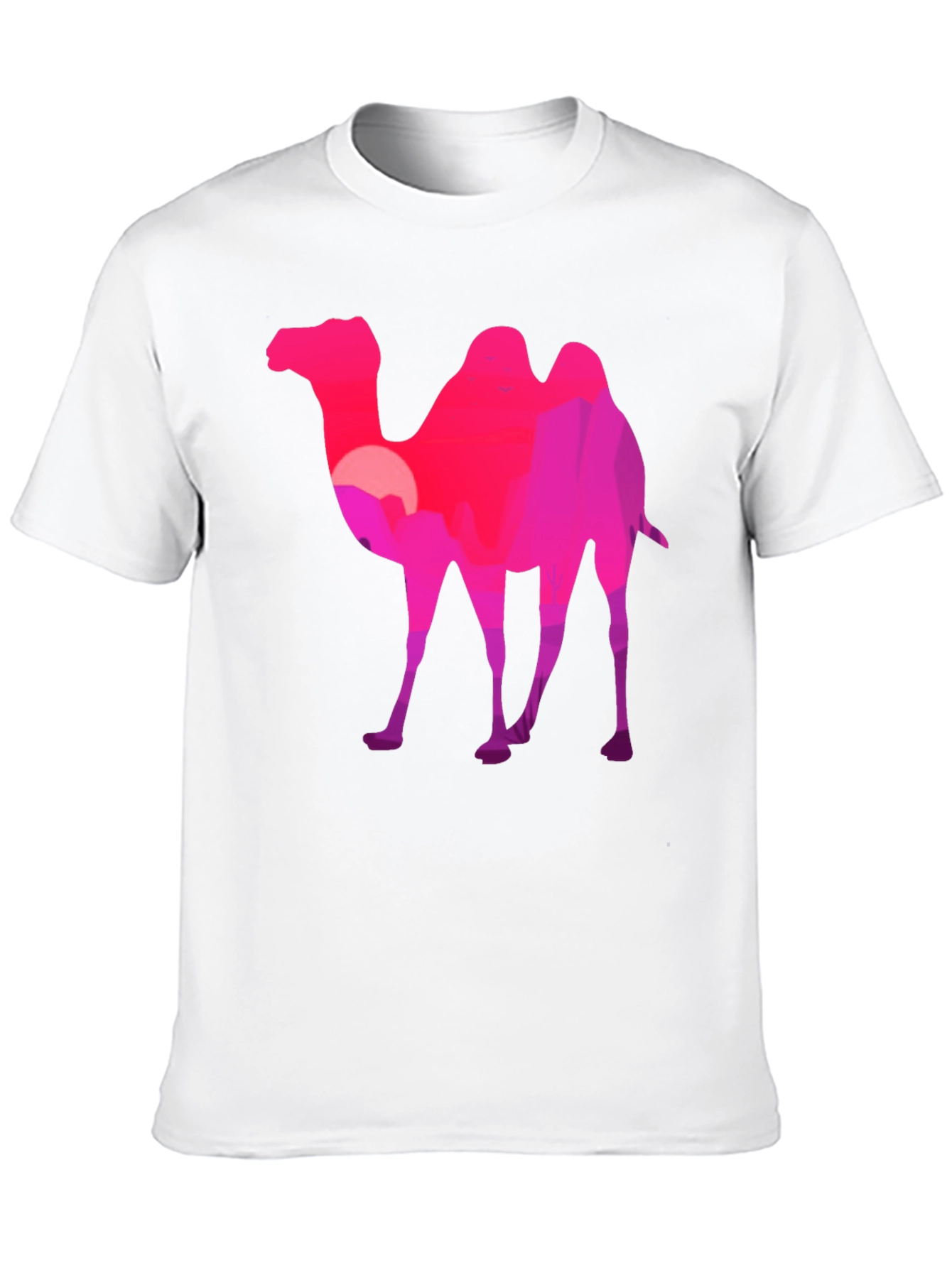 Black Camel Silhouette T-Shirt - Desert Sunset Graphic Tee view 10