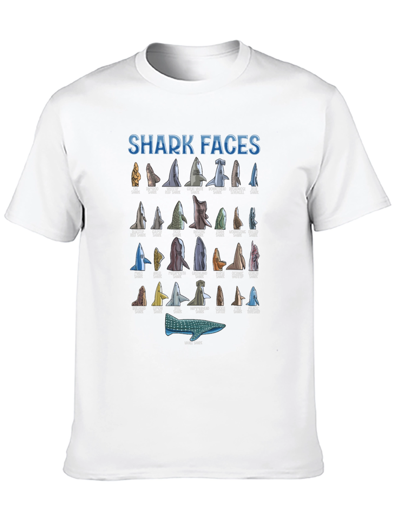 Black Shark Faces T-Shirt view 10