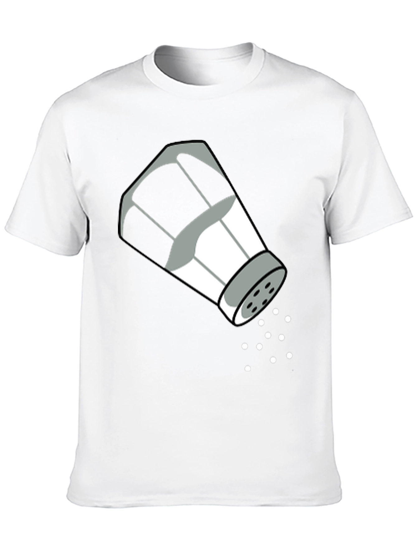 Black Salt Shaker Graphic Tee - Quirky T-Shirt Design view 10
