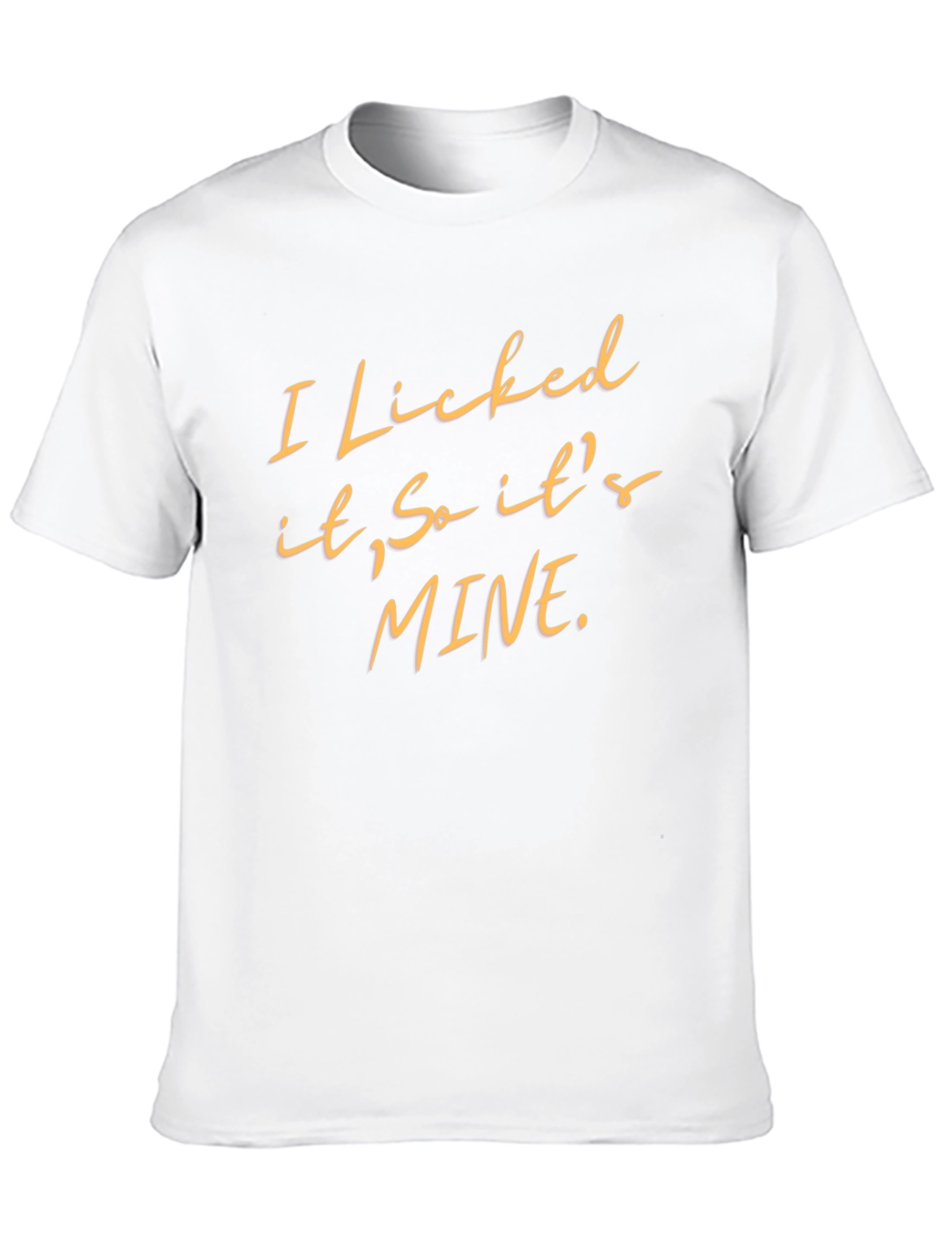 Black Funny "I Licked It, So It's Mine" Graphic Tee view 10