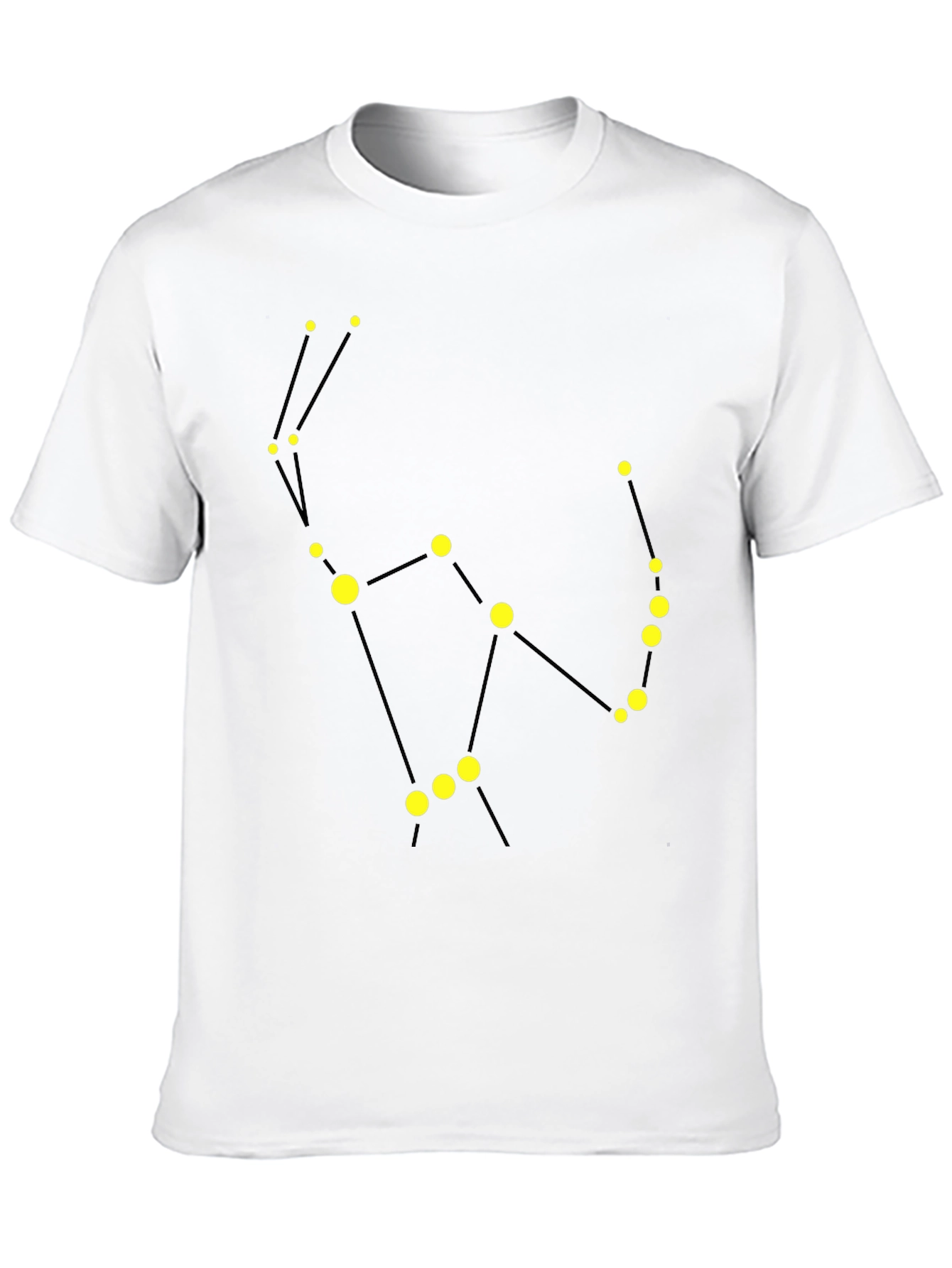 Black Constellation Graphic Tee - Black Cotton Comfort view 10