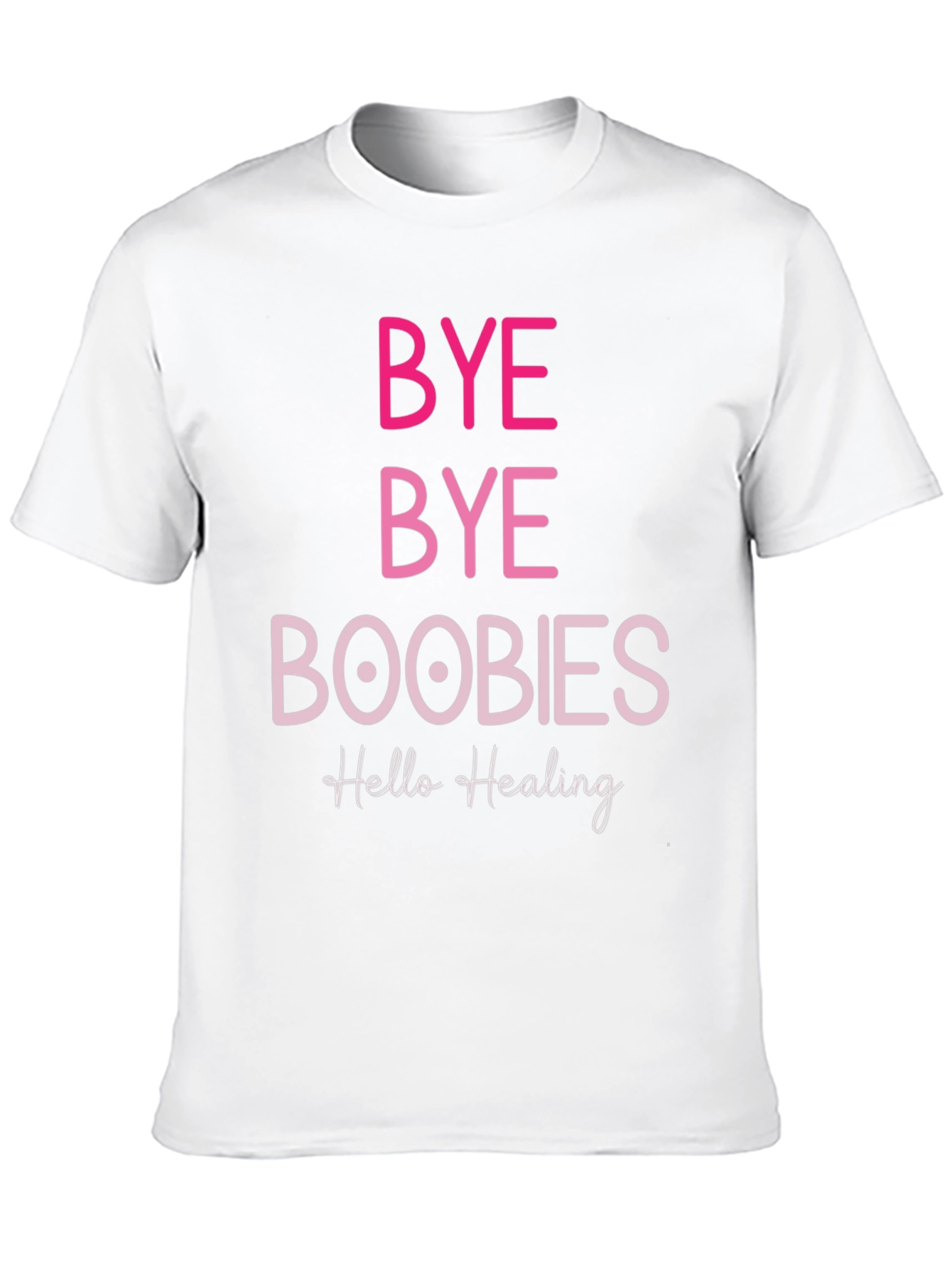 Black Bye Bye Boobies Healing T-Shirt view 10