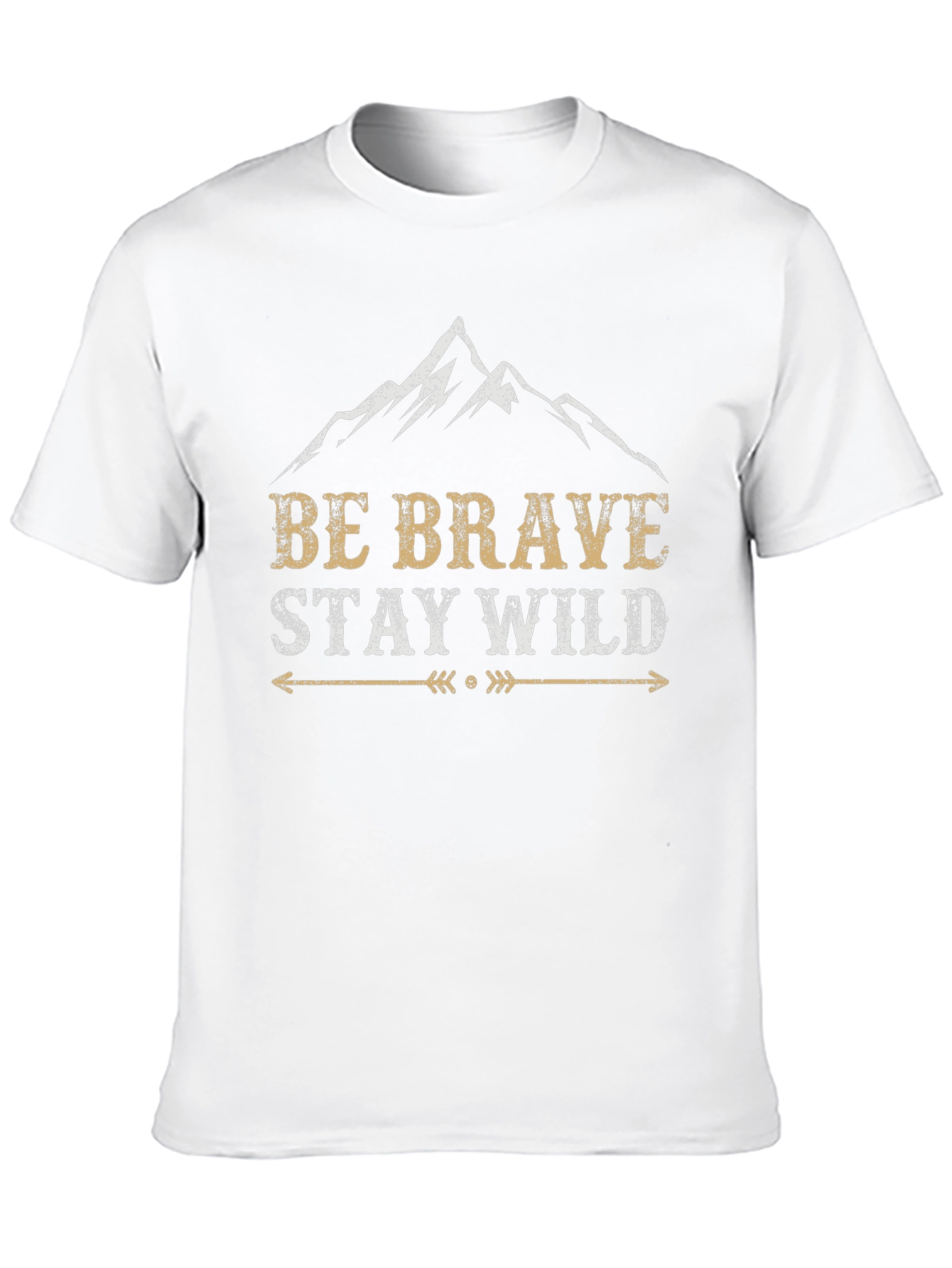 Black Be Brave Stay Wild Graphic Tee view 10