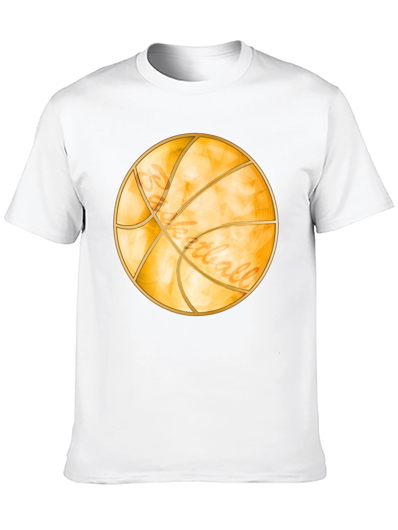 Black Basketball Graphic Tee - Black Cotton Blend view 10