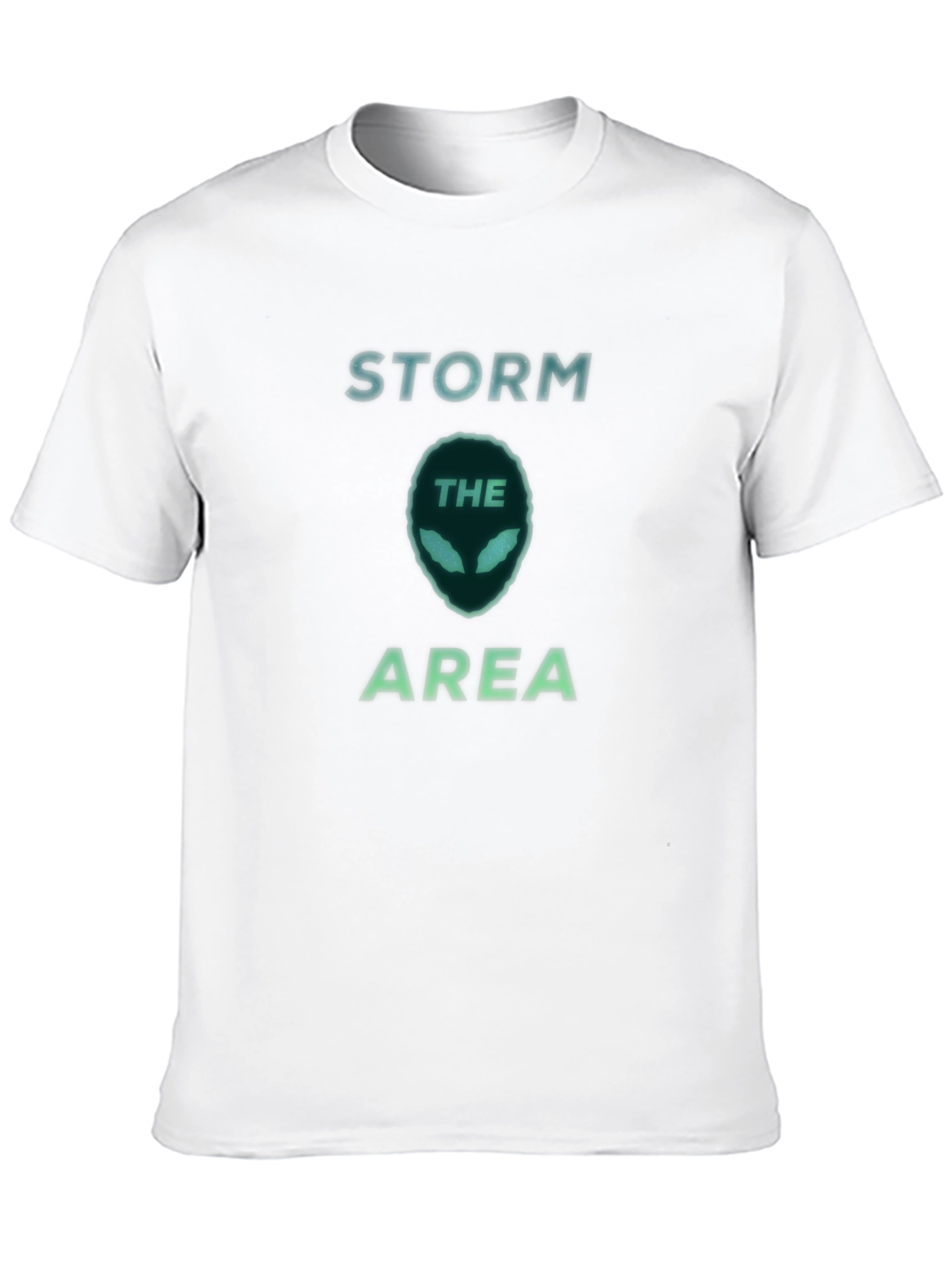 Black Storm Area Alien Head Graphic Tee - Black view 10