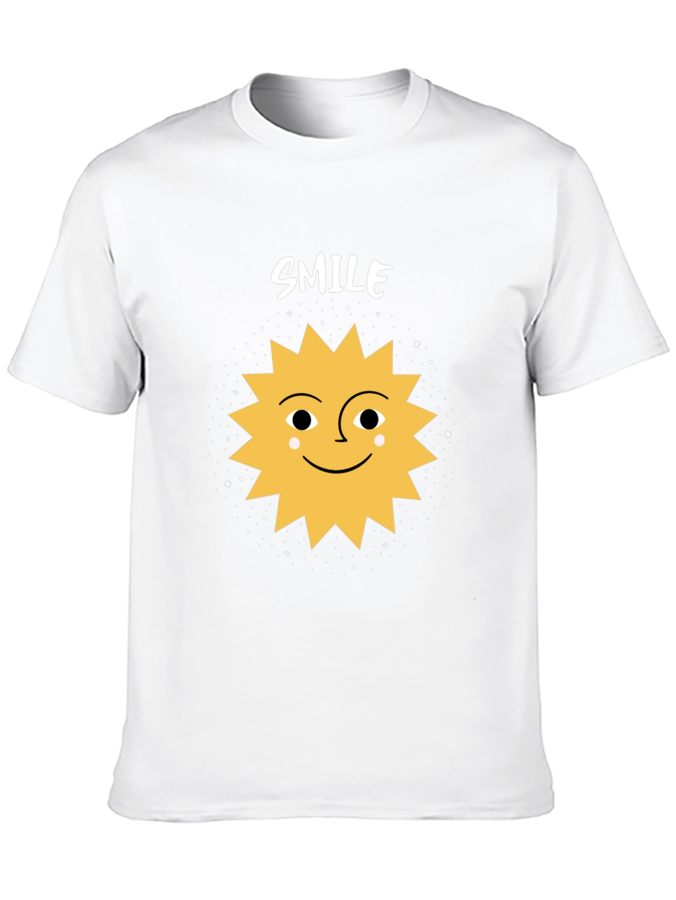 Black Smile Sun Graphic Tee - Black Cotton Blend Shirt view 10