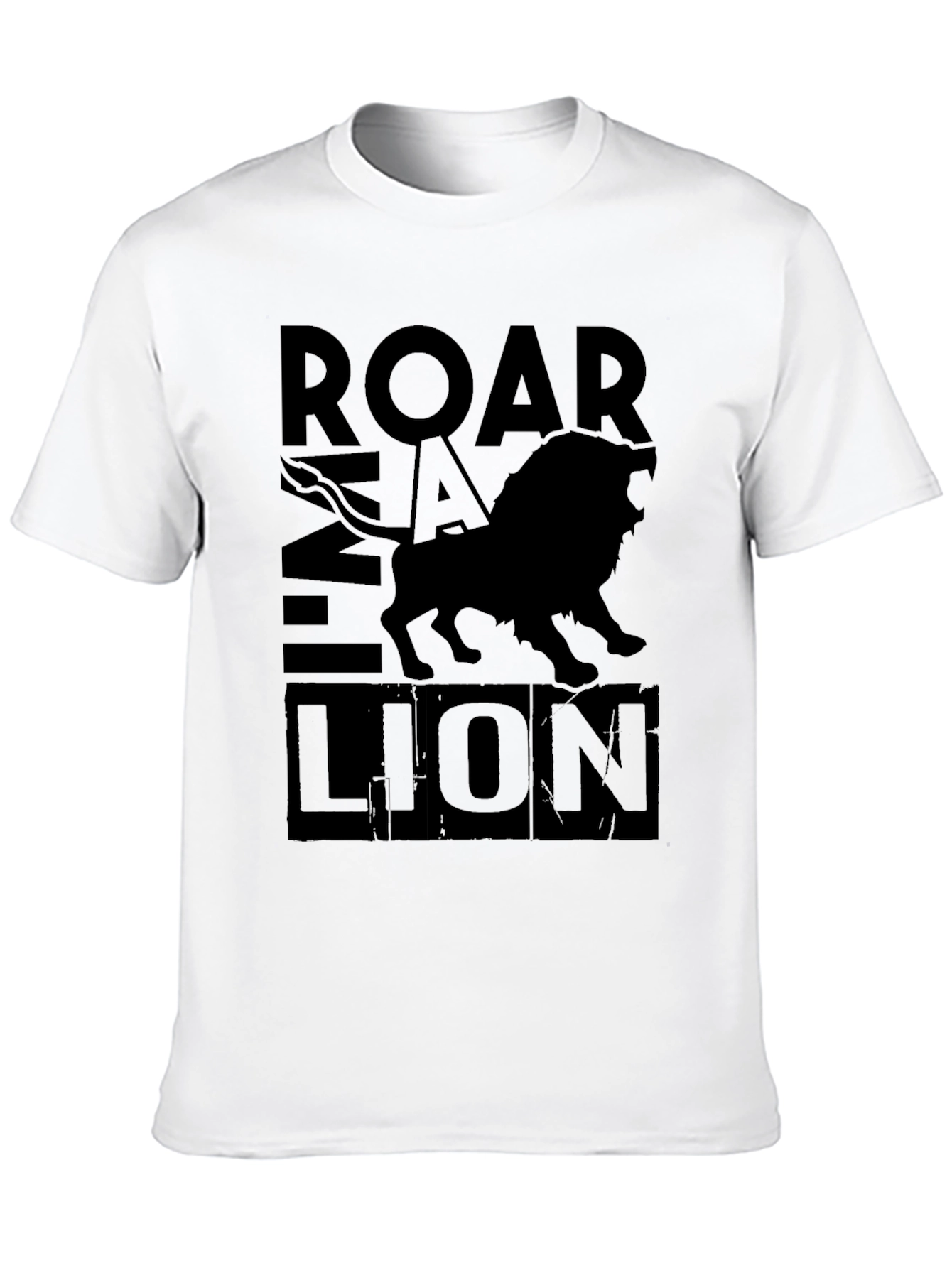 Black Roar Lion Black Graphic Tee view 10