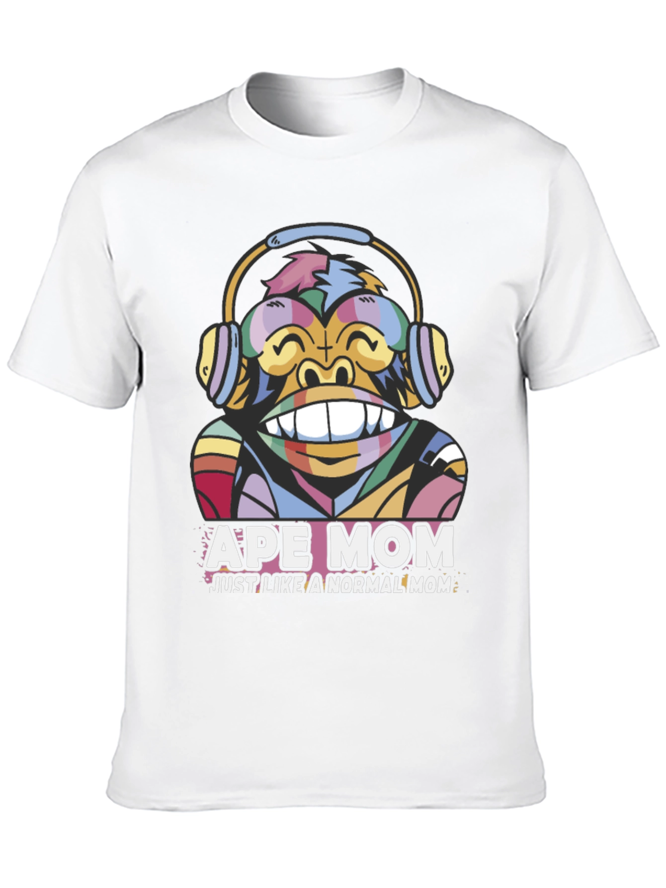 Black Ape Mom T-Shirt - Fun Graphic Tee view 10