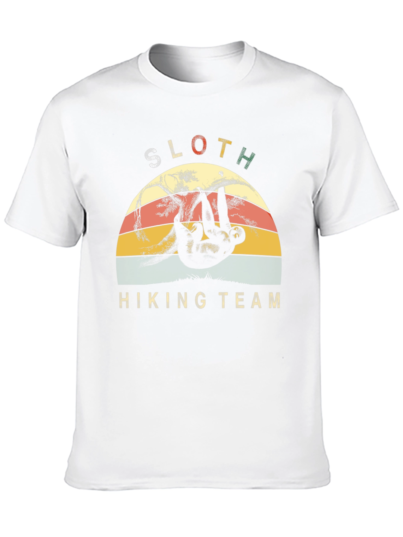 Black Sloth Hiking Team T-Shirt Funny Nature Lover Tee view 10