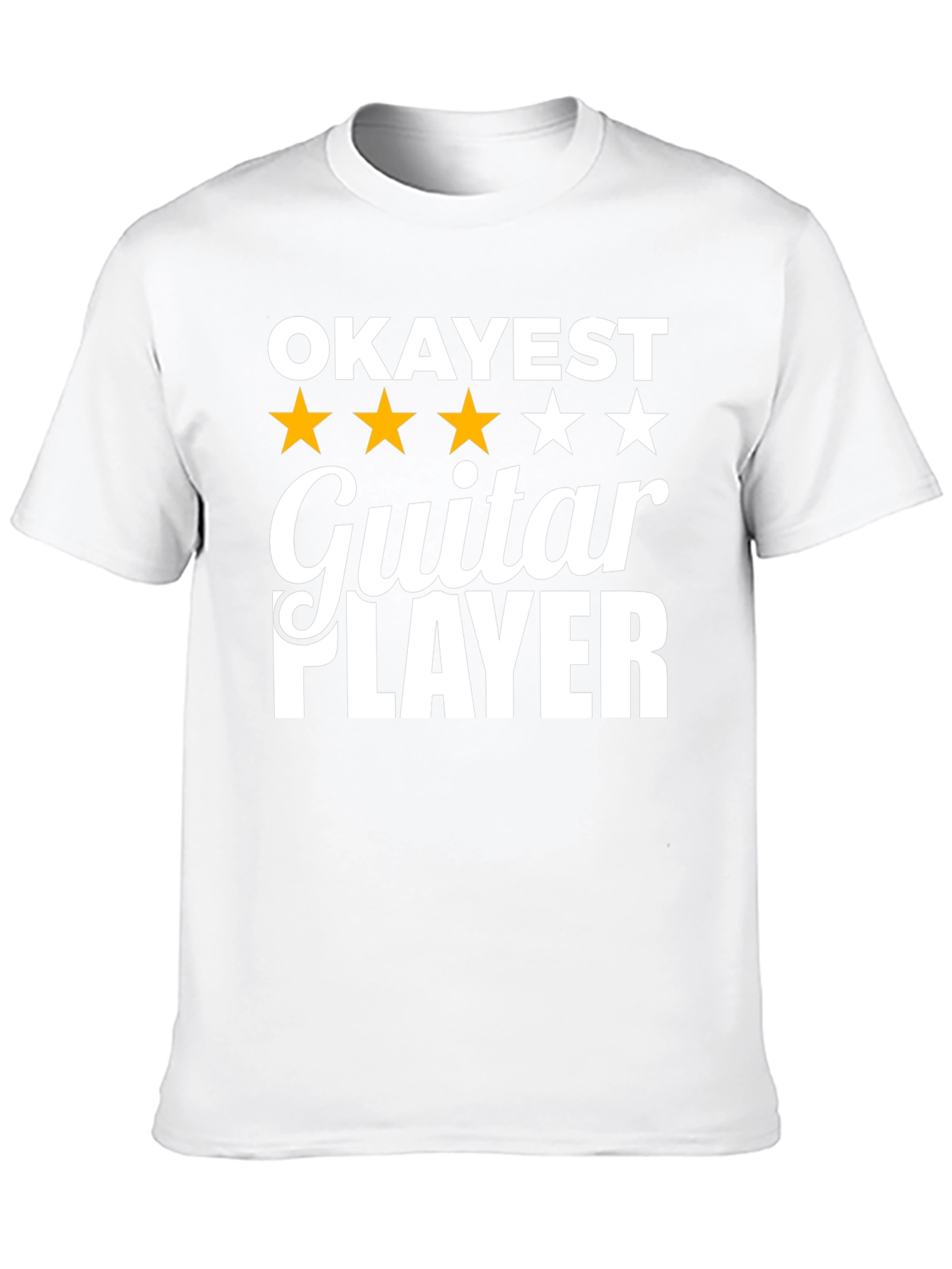 Black Okayest Guitar Player Graphic Tee - Black T-Shirt view 10