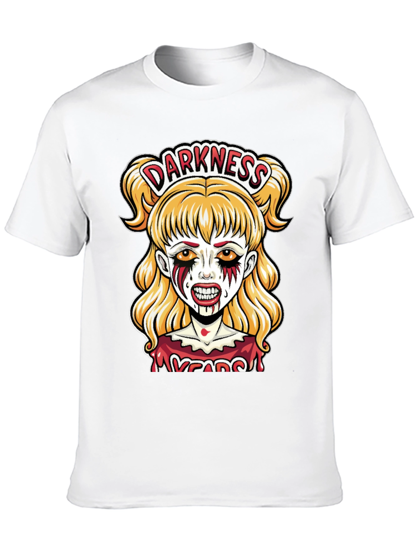 Black Darkness Zombie Girl Graphic Tee view 10
