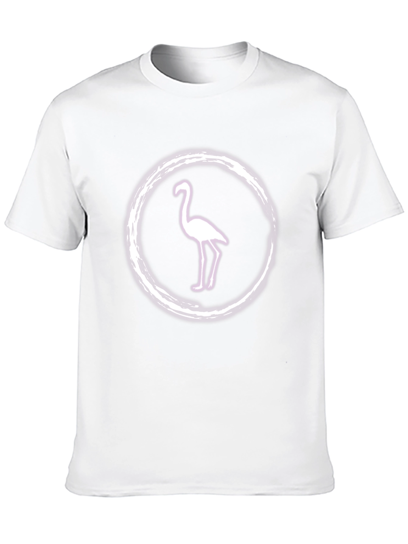 Black Flamingo Graphic Tee - Black Cotton Casual Wear view 10